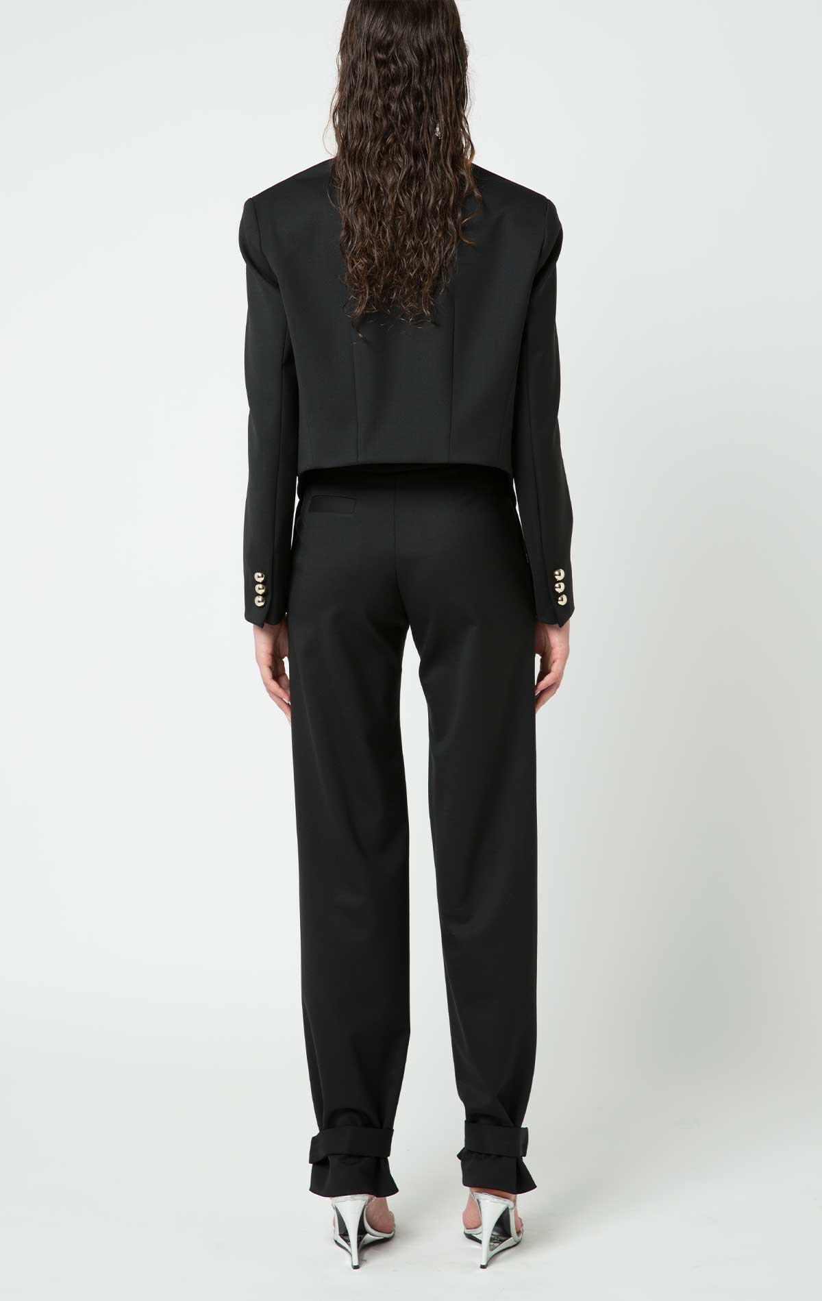 Silvia Astore Leon Suit Black Wool