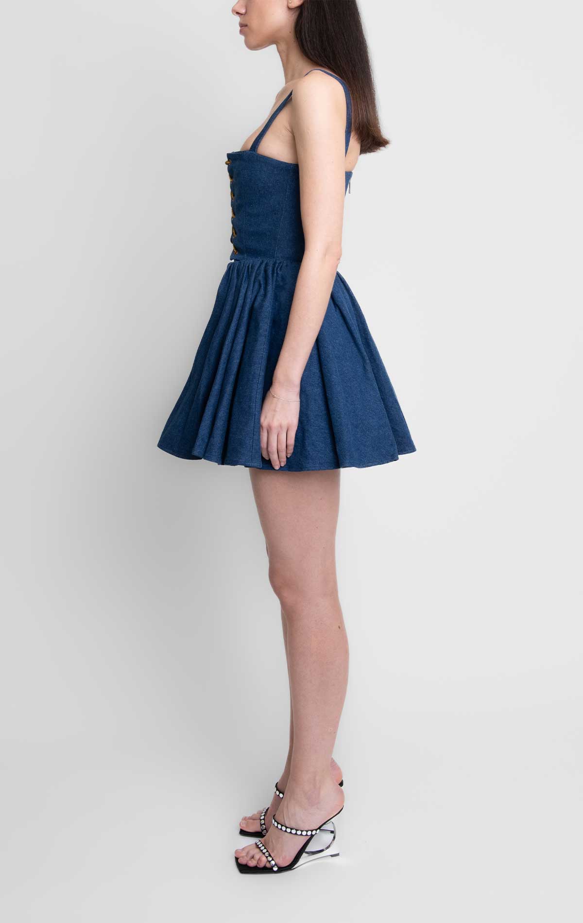 Silvia Astore Lili Dress Denim Cotton