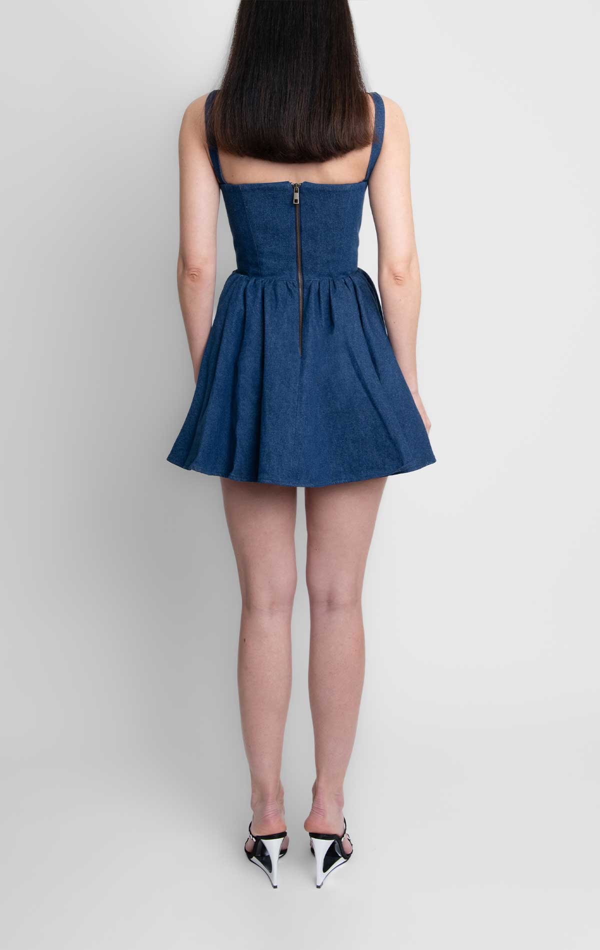 Silvia Astore Lili Dress Denim Cotton
