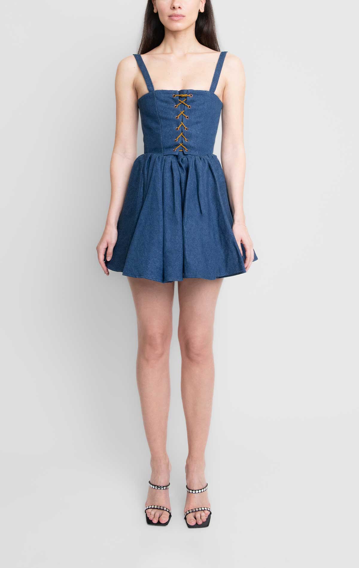 silvia astore Lili Dress Denim Cotton