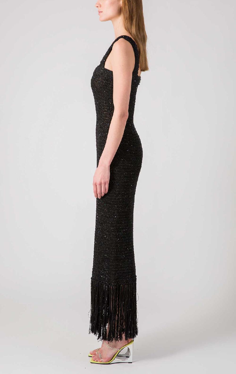 Silvia Astore Nerea Dress Black Crochet