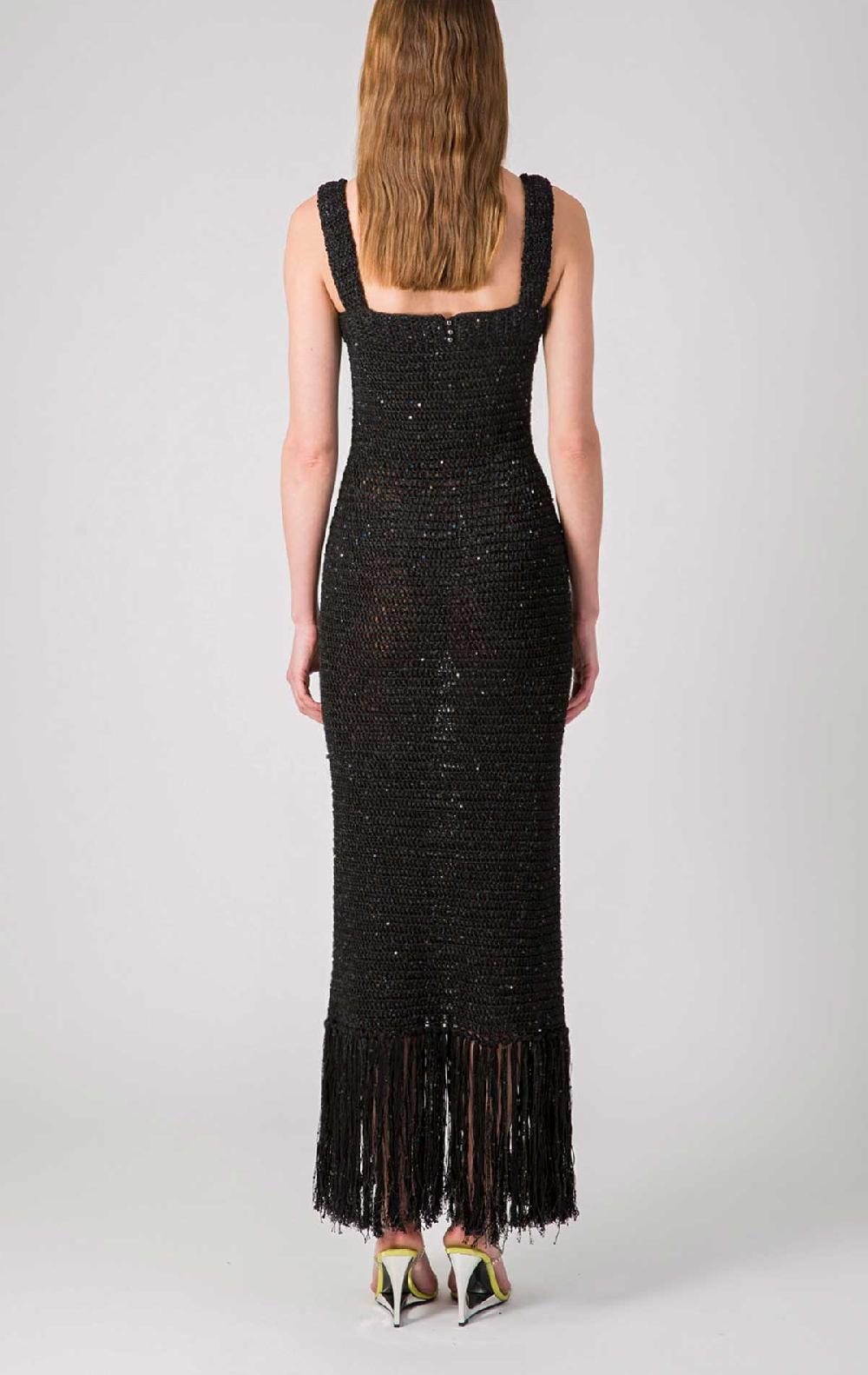 Silvia Astore Nerea Dress Black Crochet