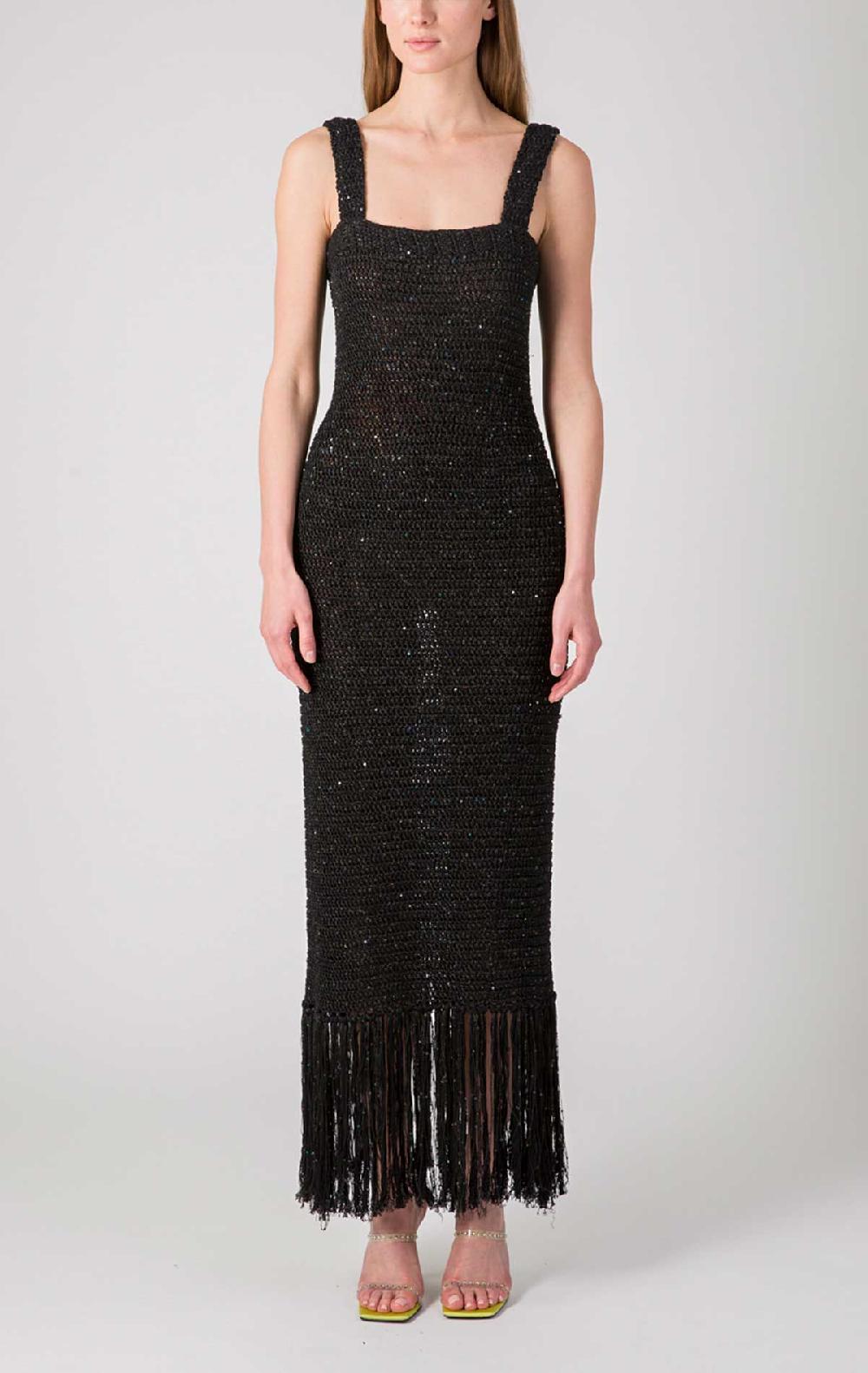 silvia astore Nerea Dress Black Crochet