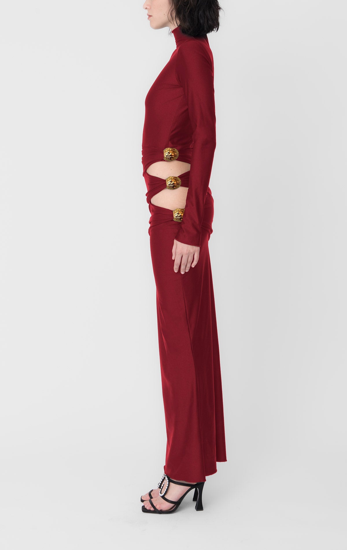 Silvia Astore Nora Dress Plum Lycra