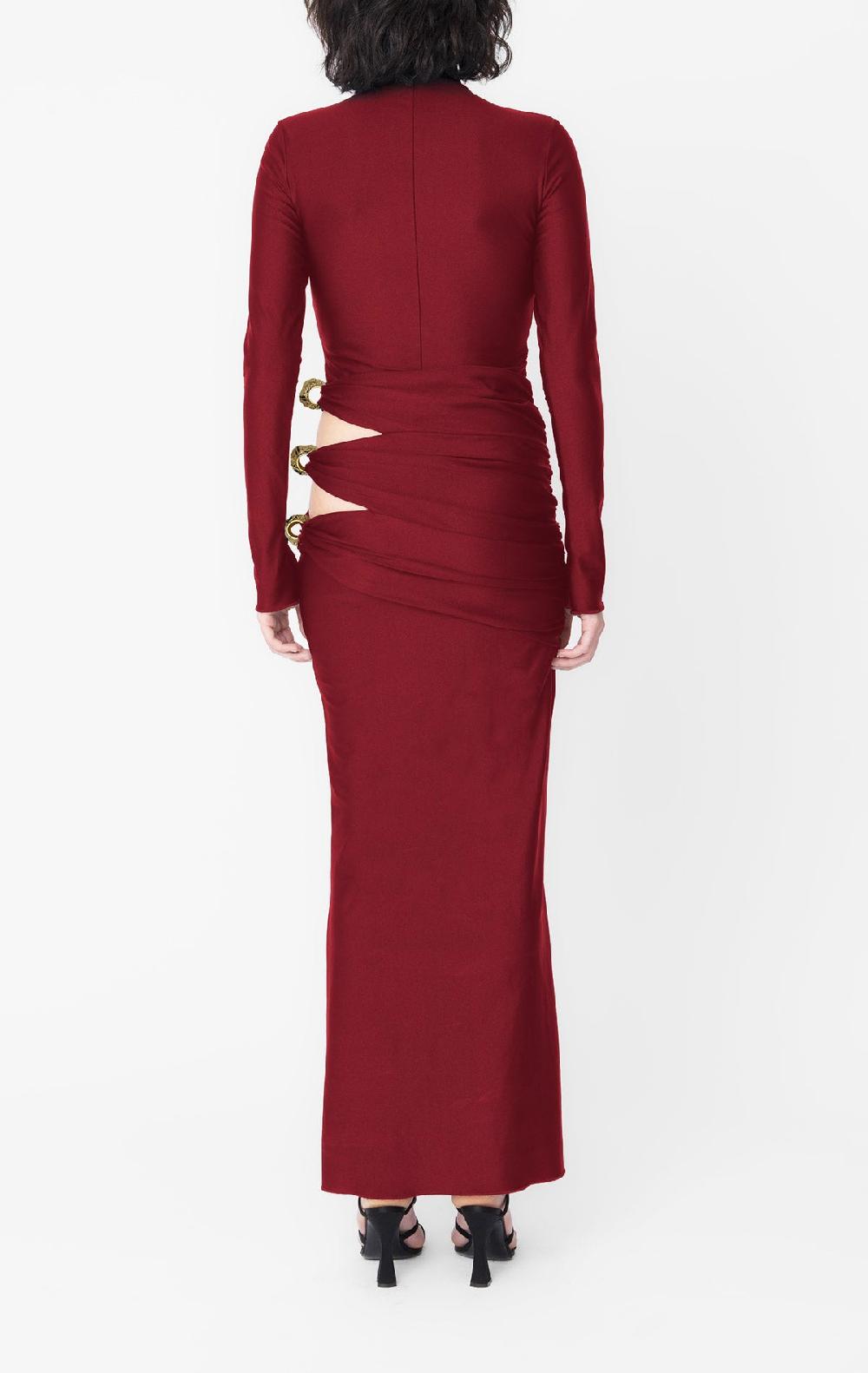 Silvia Astore Nora Dress Plum Lycra