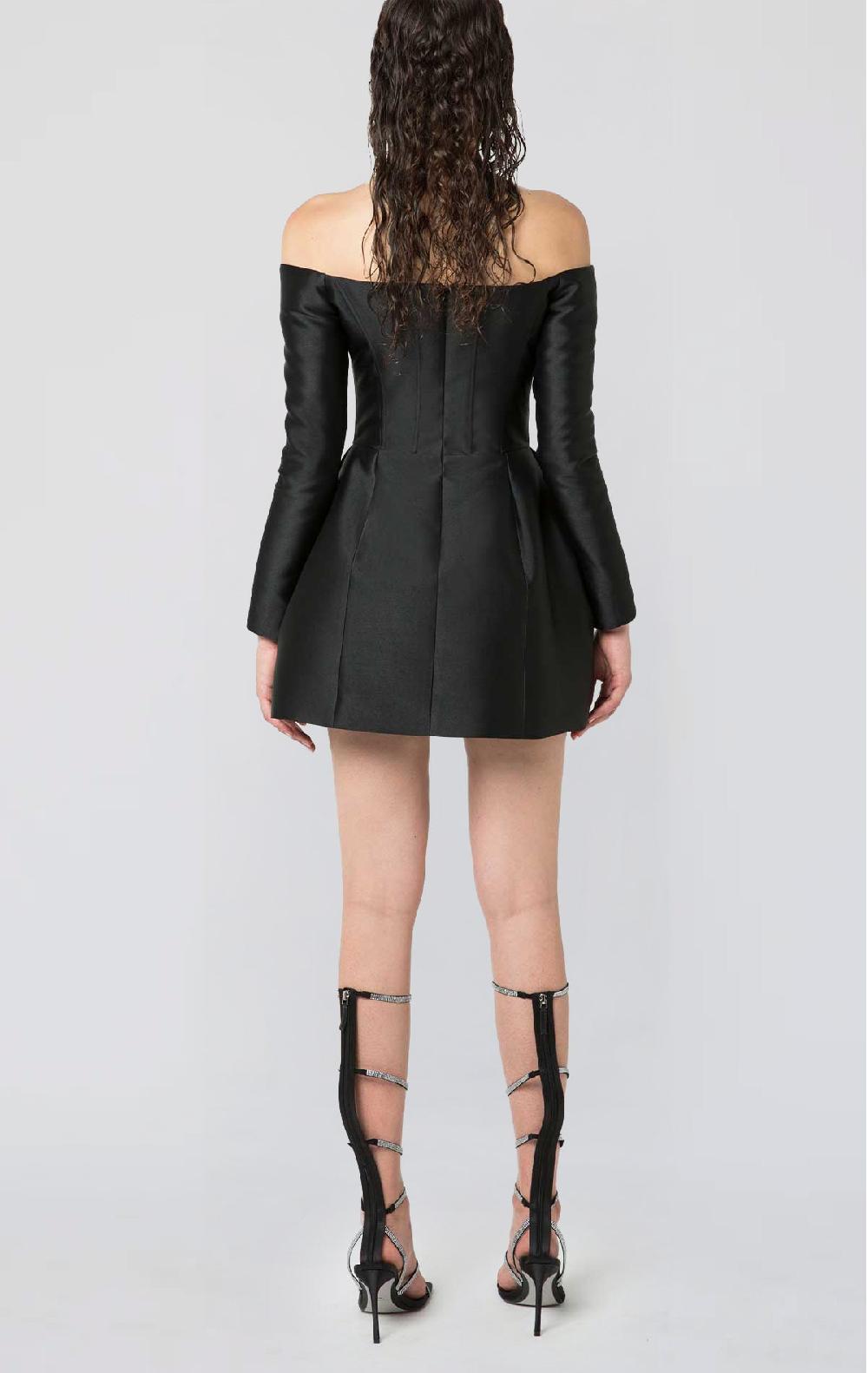 Silvia Astore Silvi Dress Black Mikado