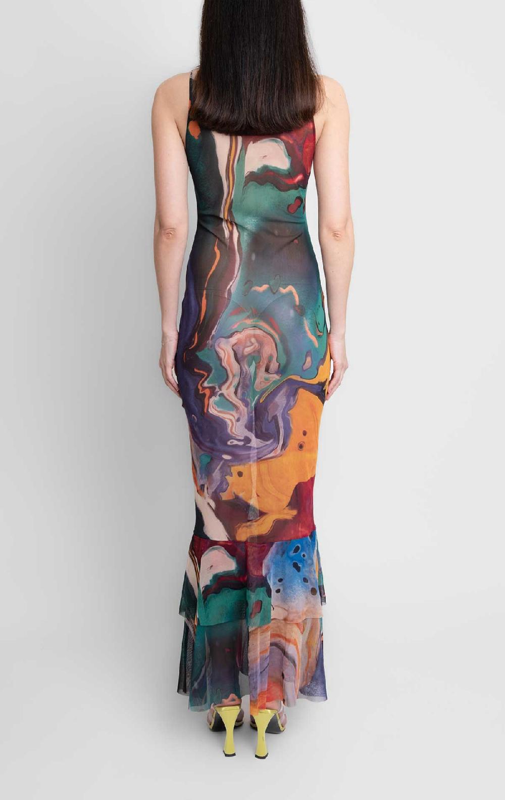 Silvia Astore Tish Dress Print Mesh