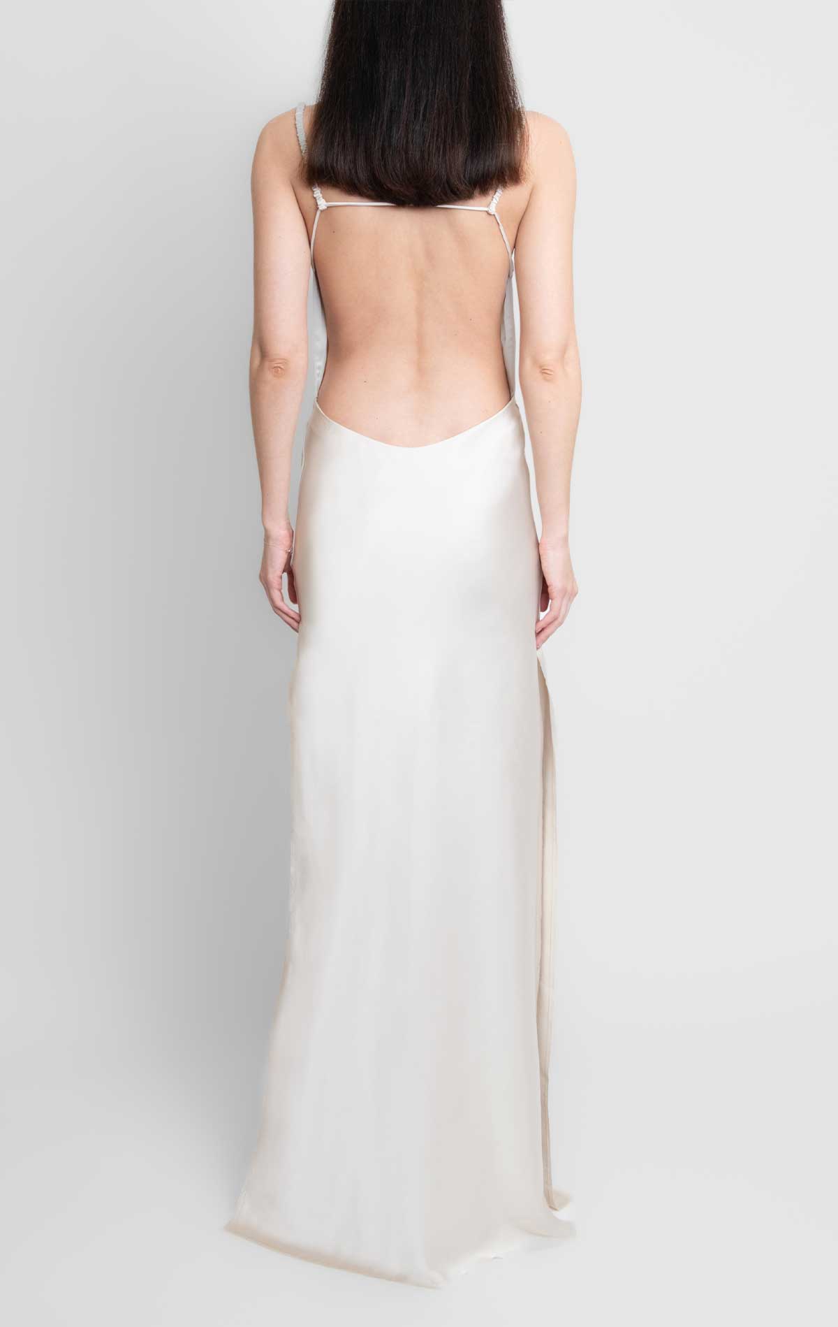 Silvia Astore Vittoria Dress Champagne Silk