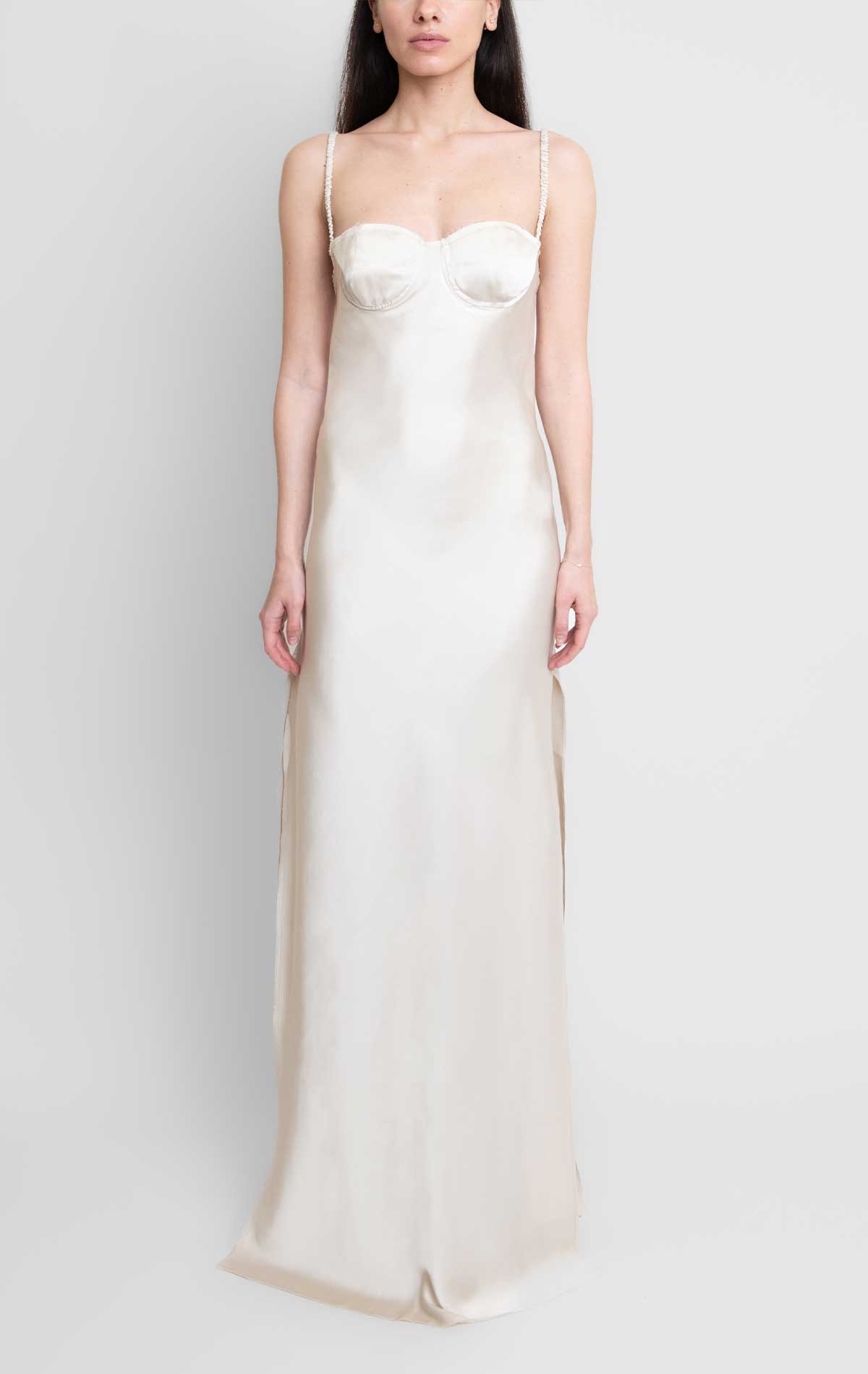 silvia astore Vittoria Dress Champagne Silk