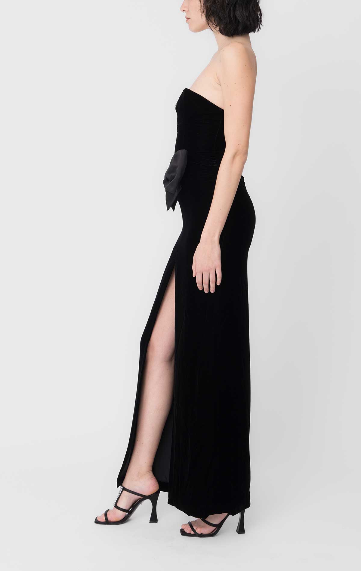 Silvia Astore Vivienne Dress Black Velvet