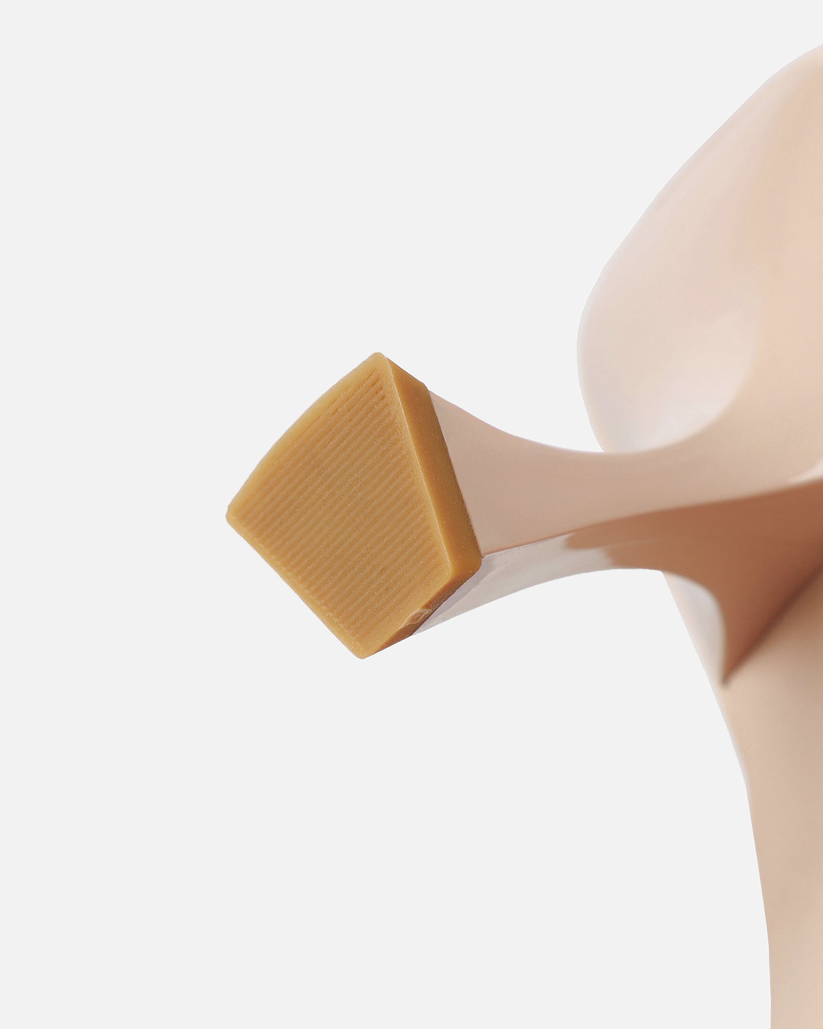 Simmi Nude Clear Diamante Slingback Mid Heel Courts