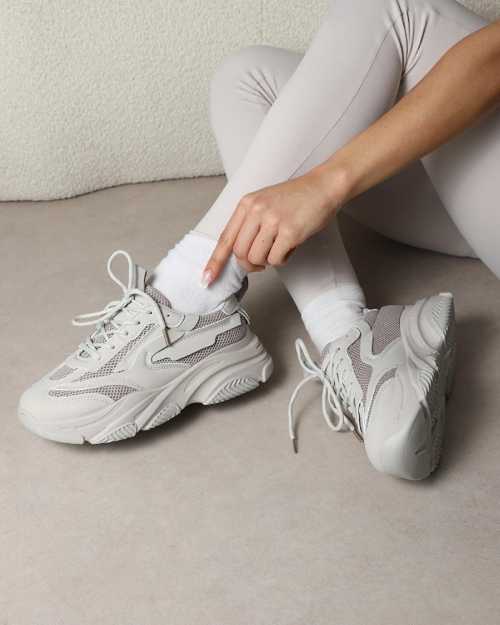 simmi Beige Chunky Trainers