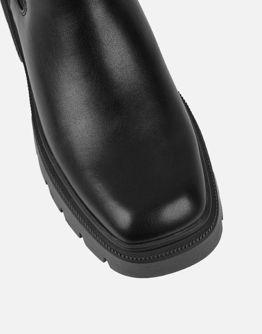 Simmi Black Chunky Chelsea Boots