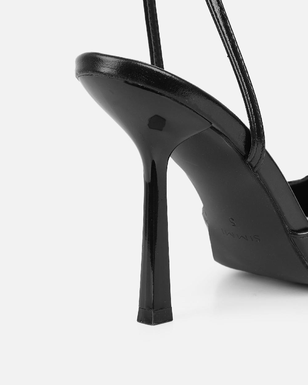 Simmi Black Court Shoes