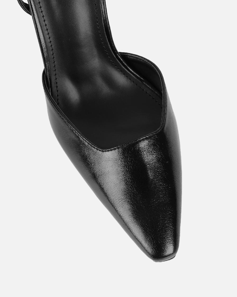 Simmi Black Court Shoes
