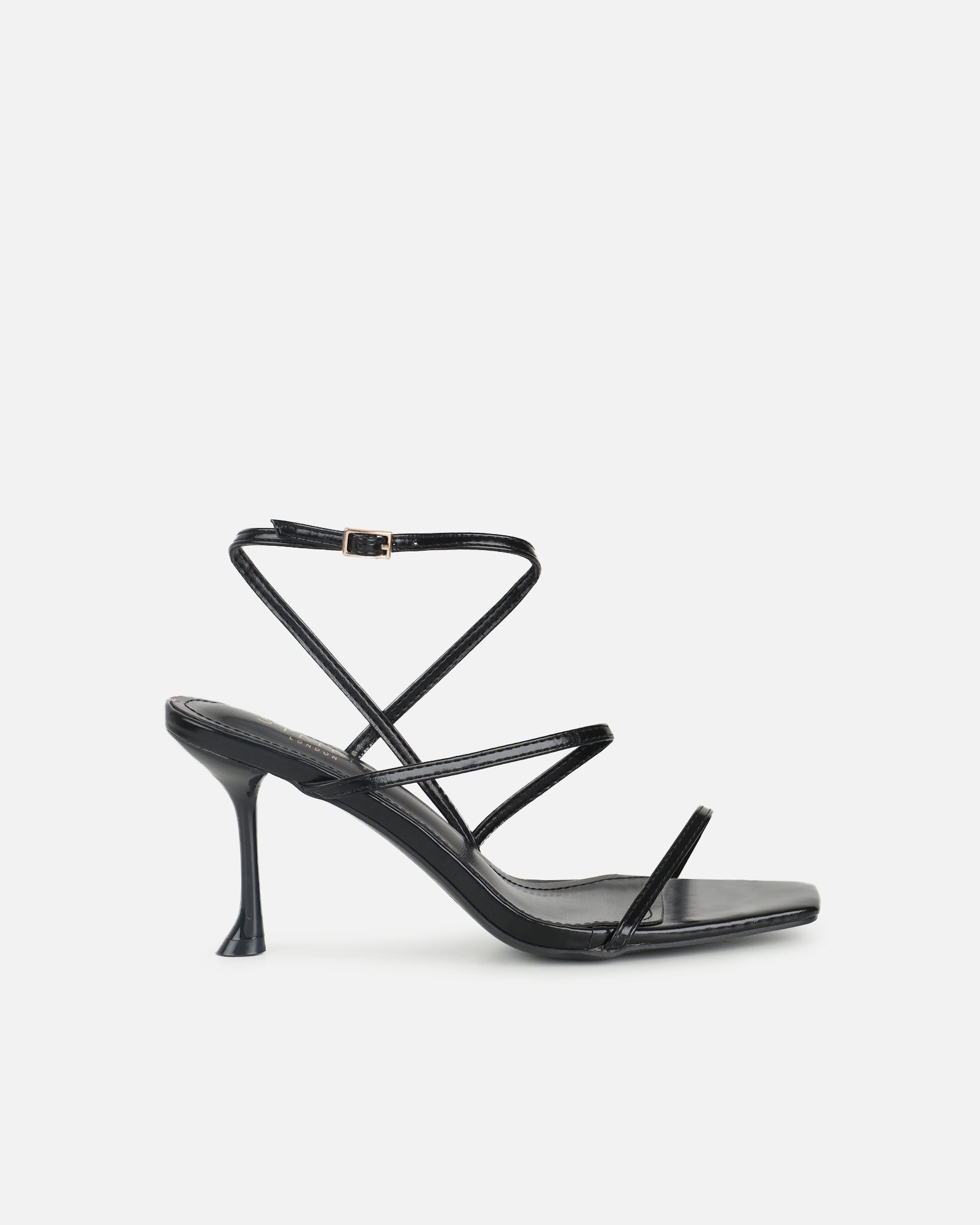 Simmi Black Heeled Sandals