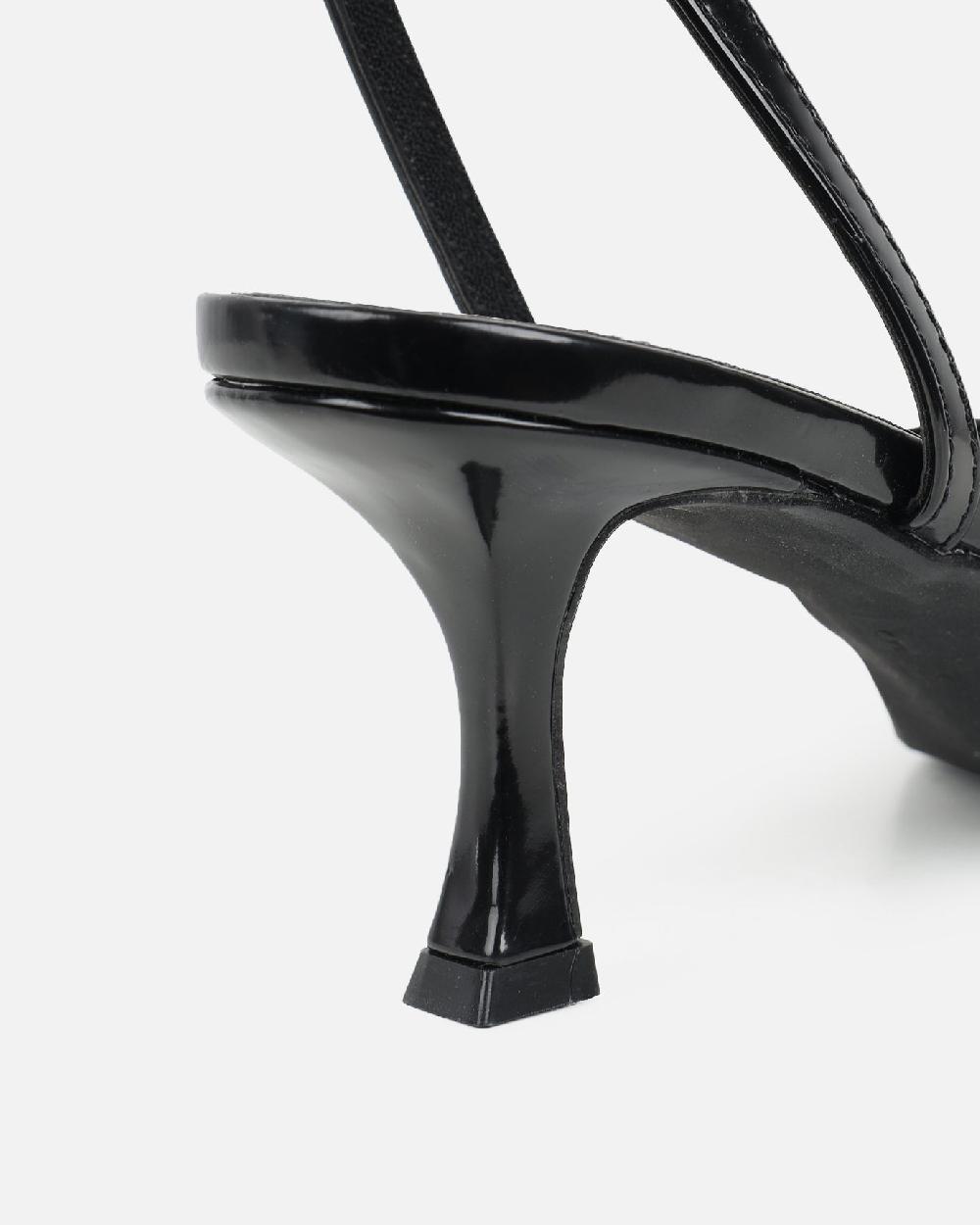 Simmi Black Kitten Heels