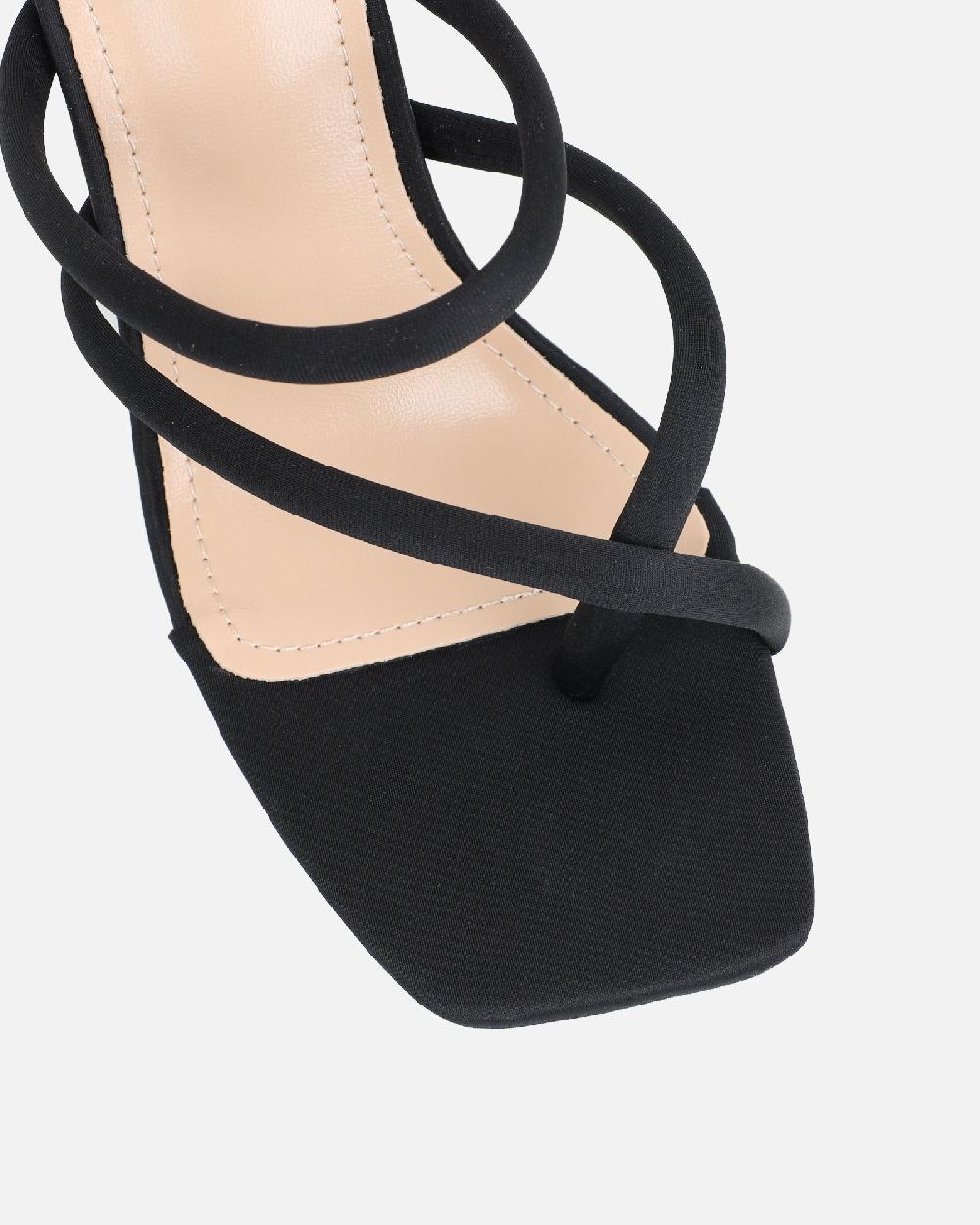 Simmi Black Lycra Mules