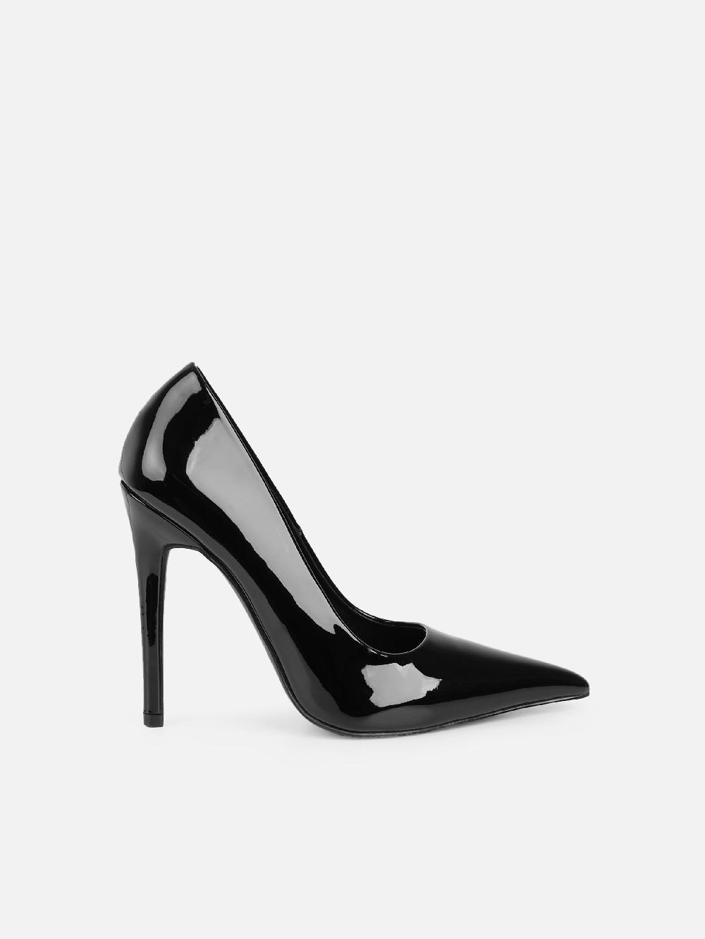 Simmi Black Patent Court Shoes