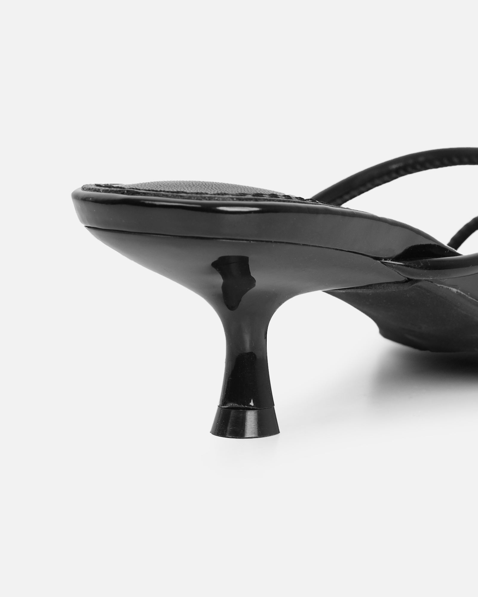 Simmi Black Patent Knotted Mules