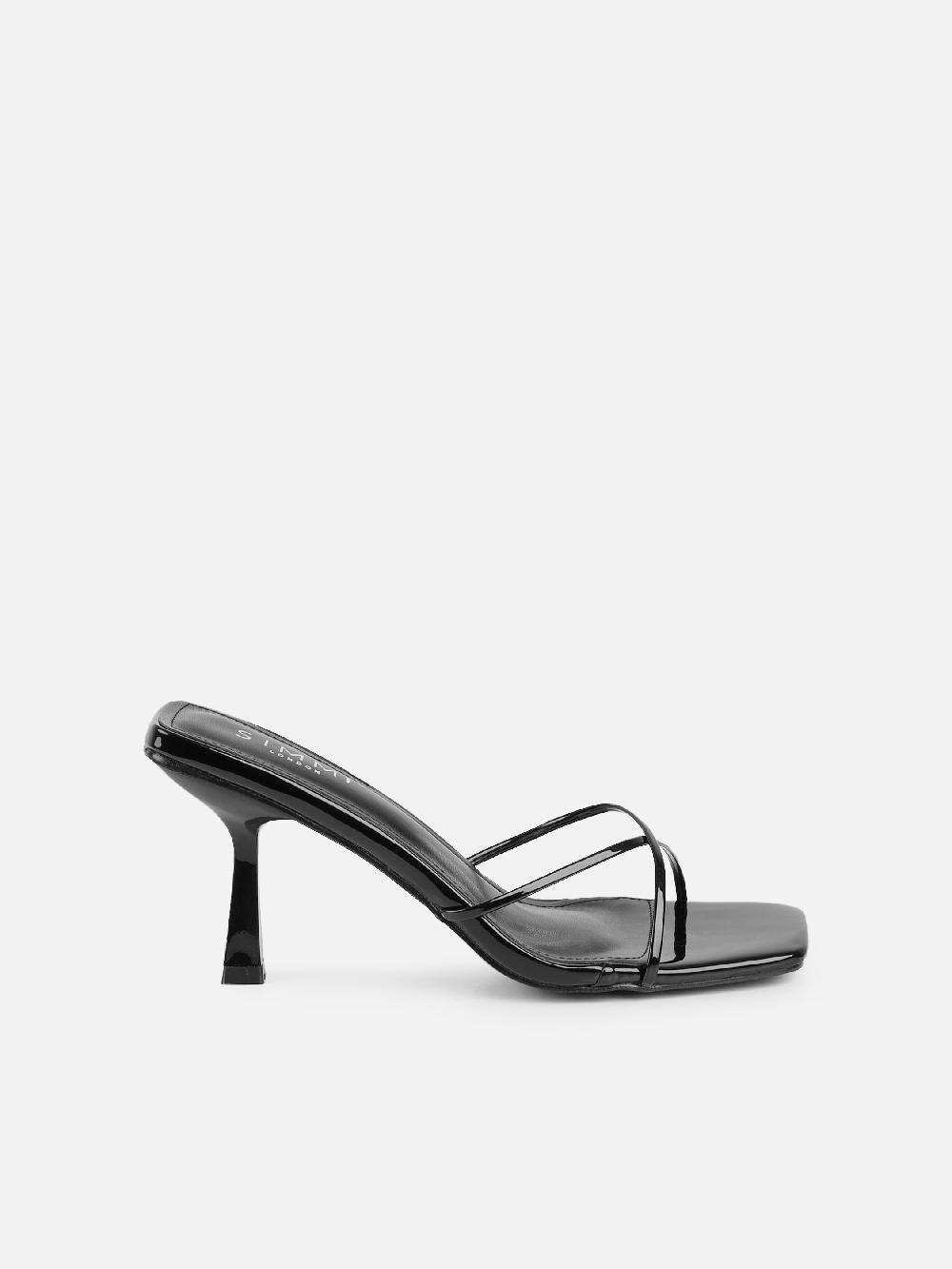 Simmi Black Patent Mules