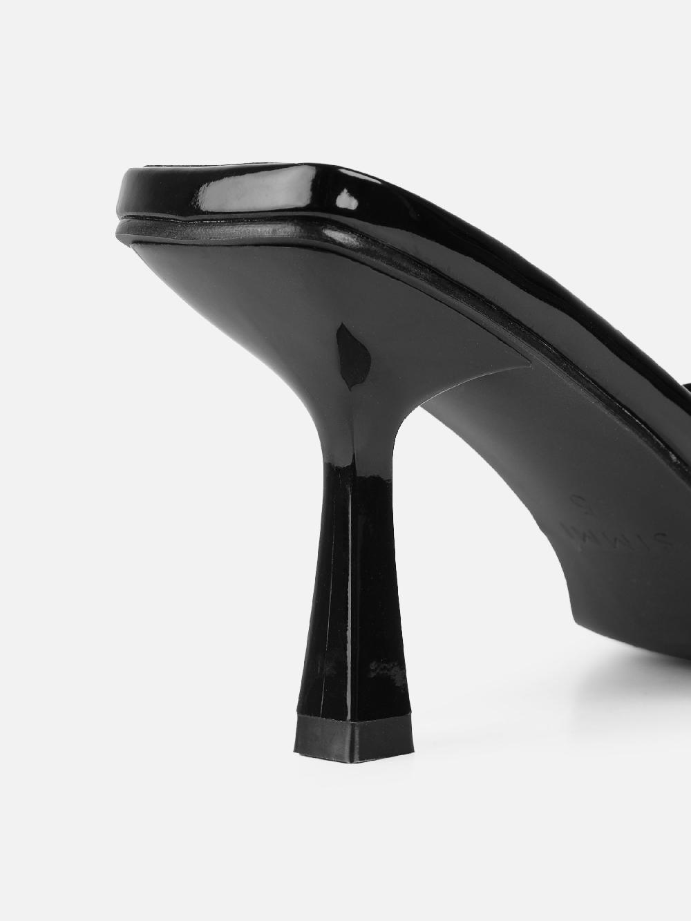 Simmi Black Patent Mules