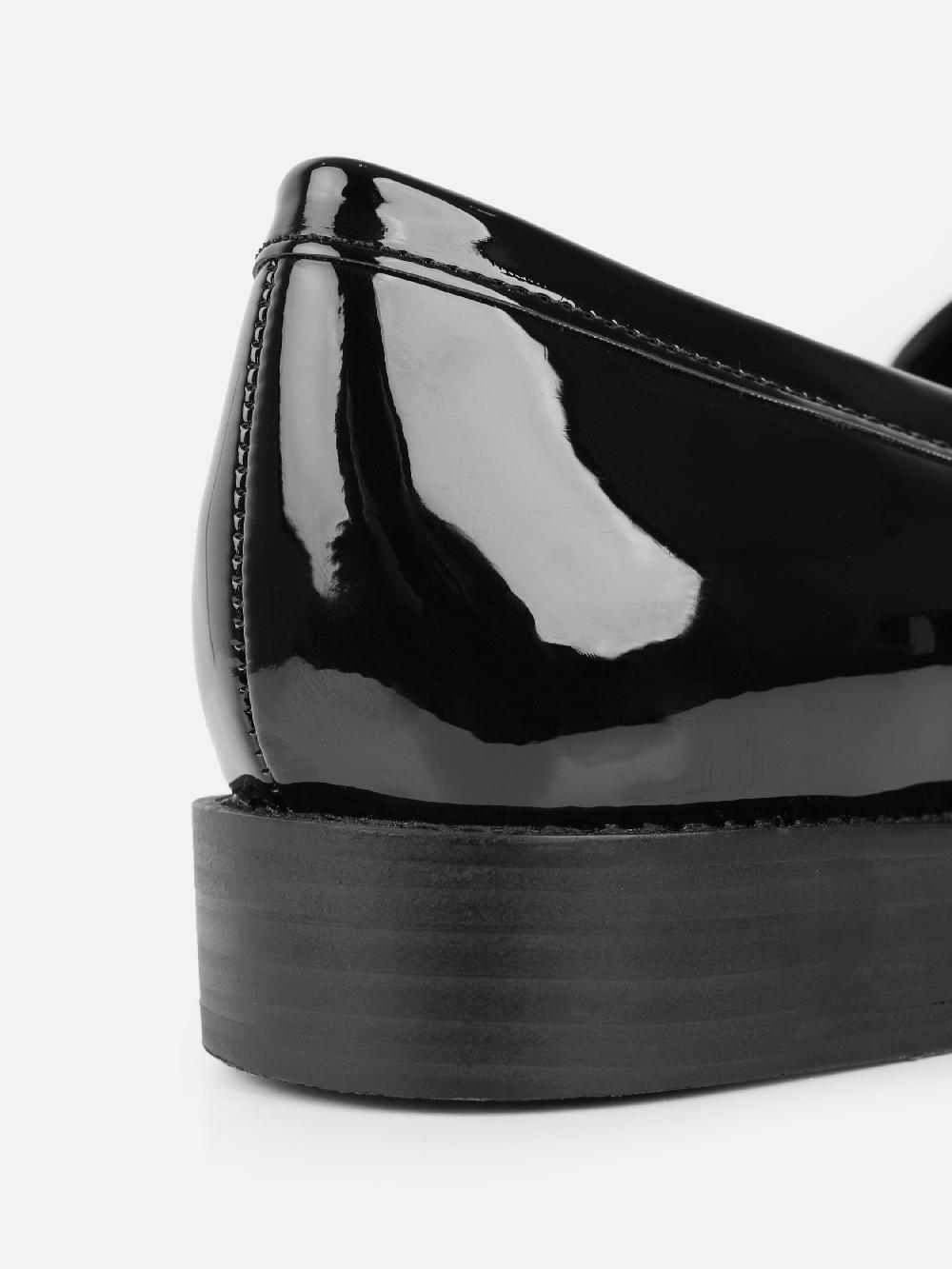 Simmi Black Patent Penny Loafers