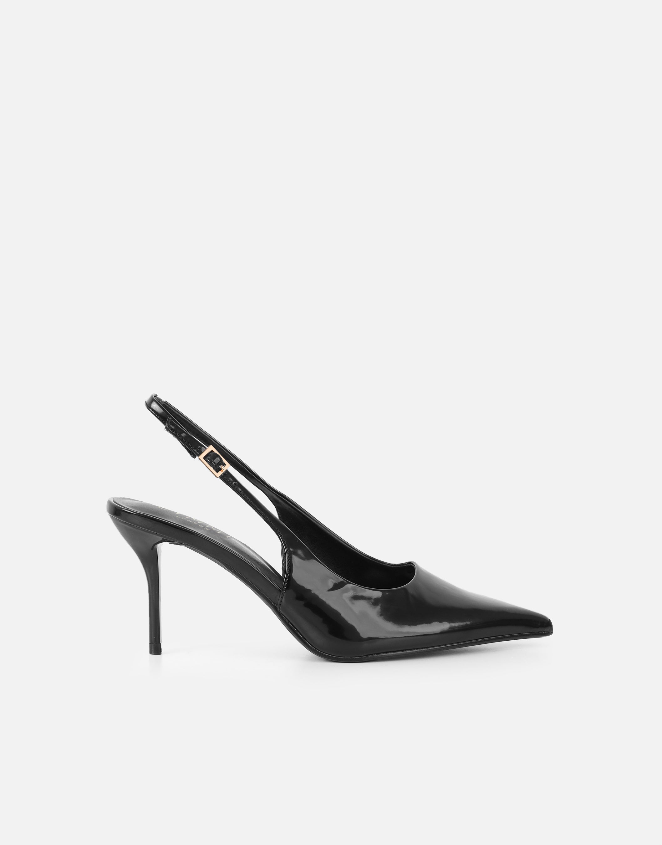 Simmi Black Slingback Court Shoes