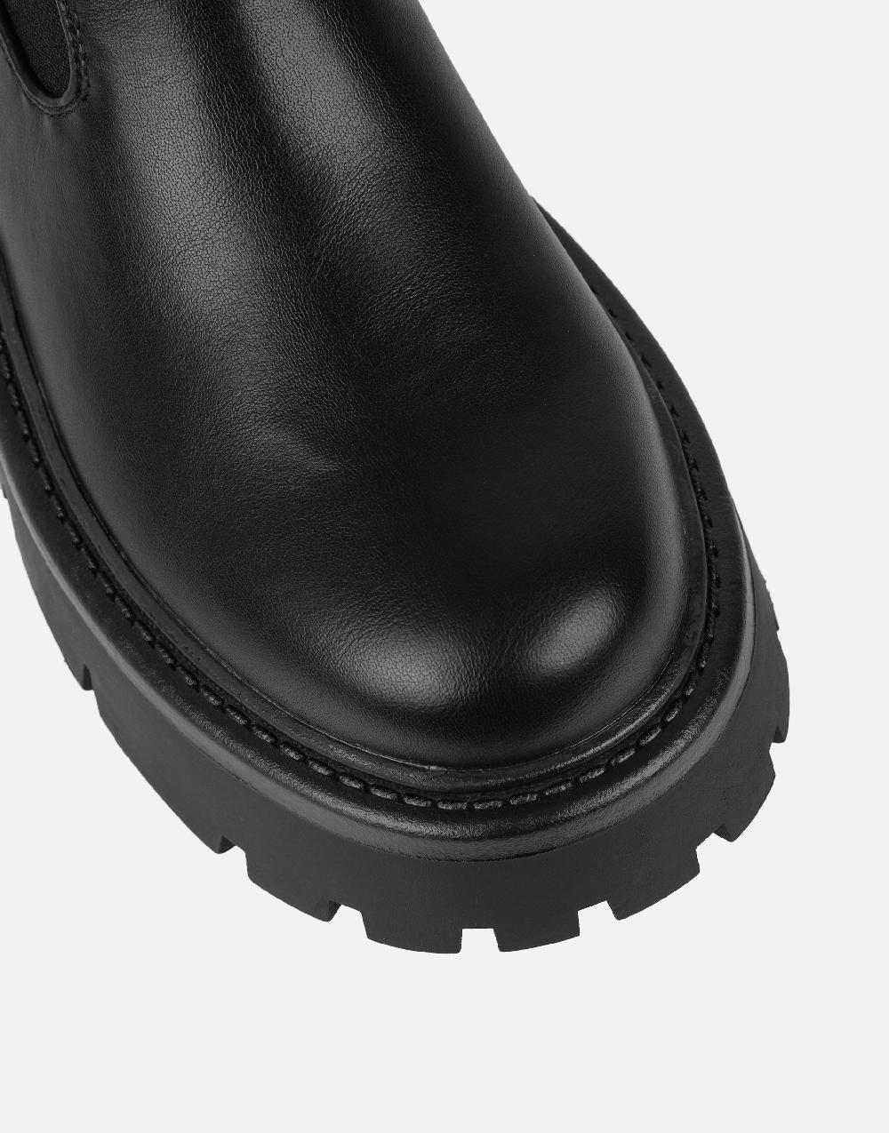 Simmi Black Sock Chunky Ankle Boots