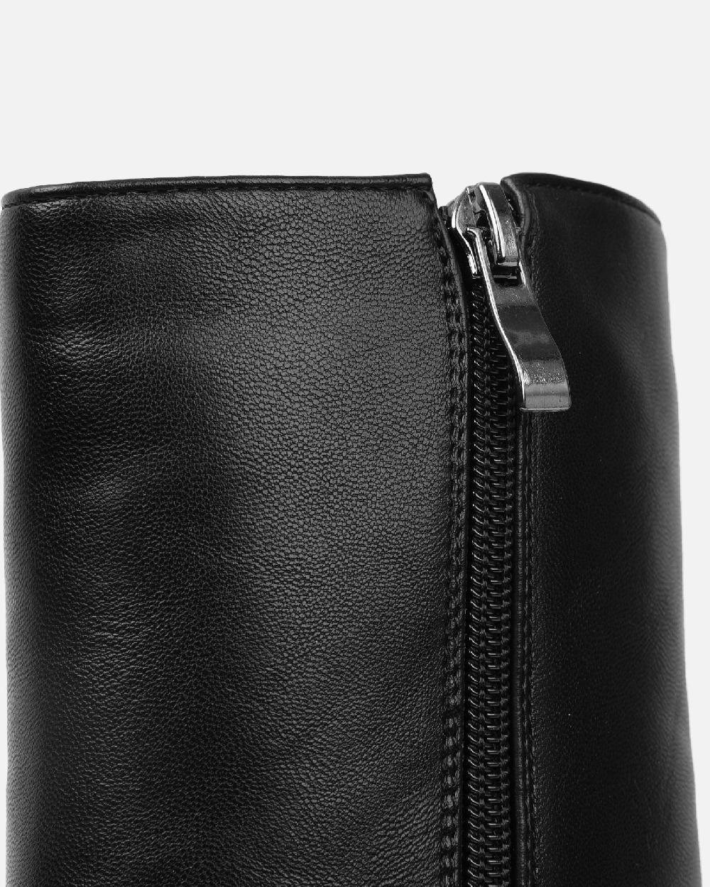 Simmi Black Square Toe Ankle Boots