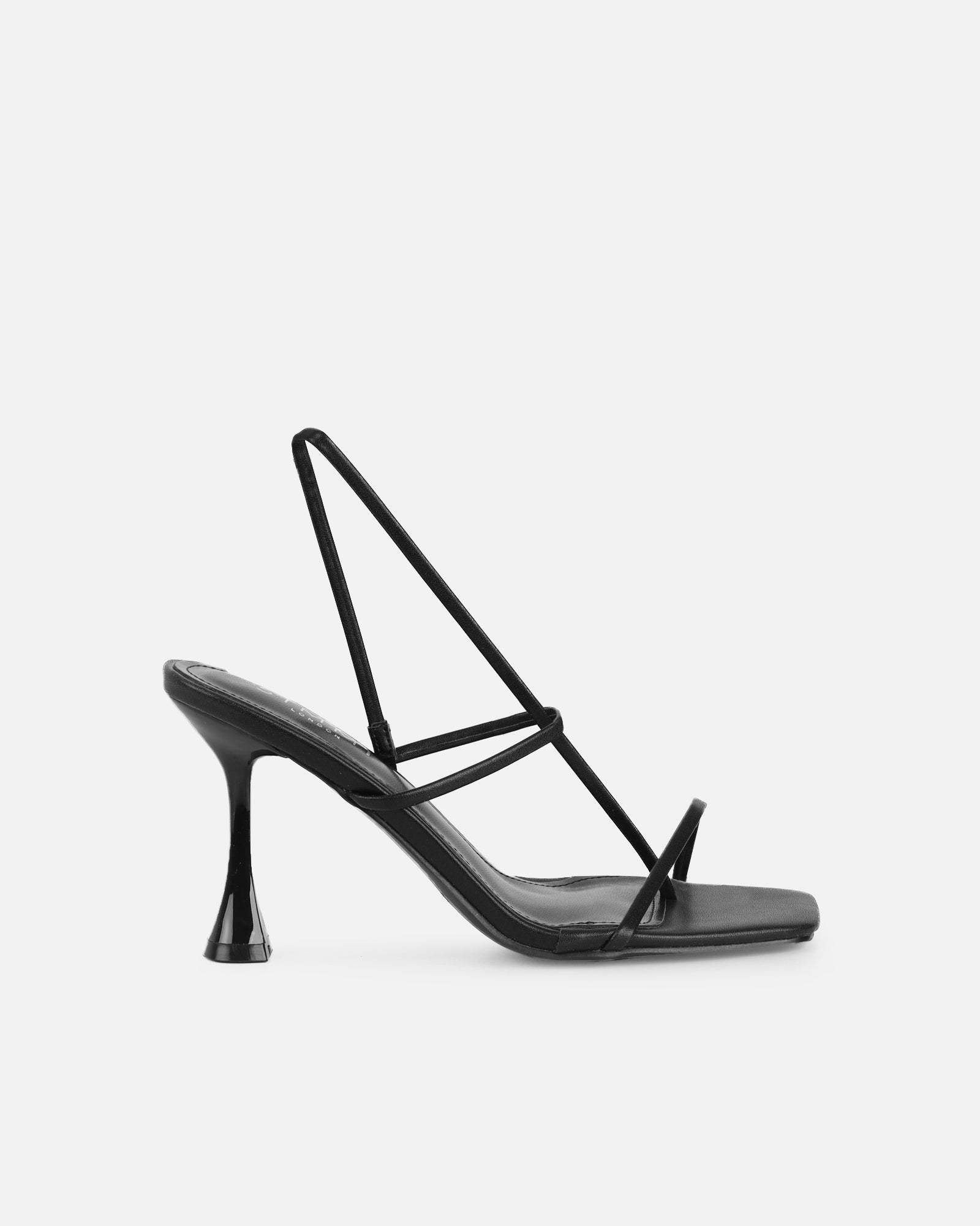 Simmi Black Strappy Heeled Sandals