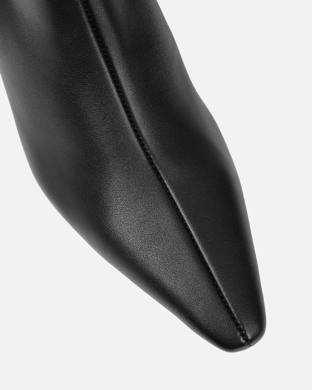 Simmi Black Stretch Knee Boots