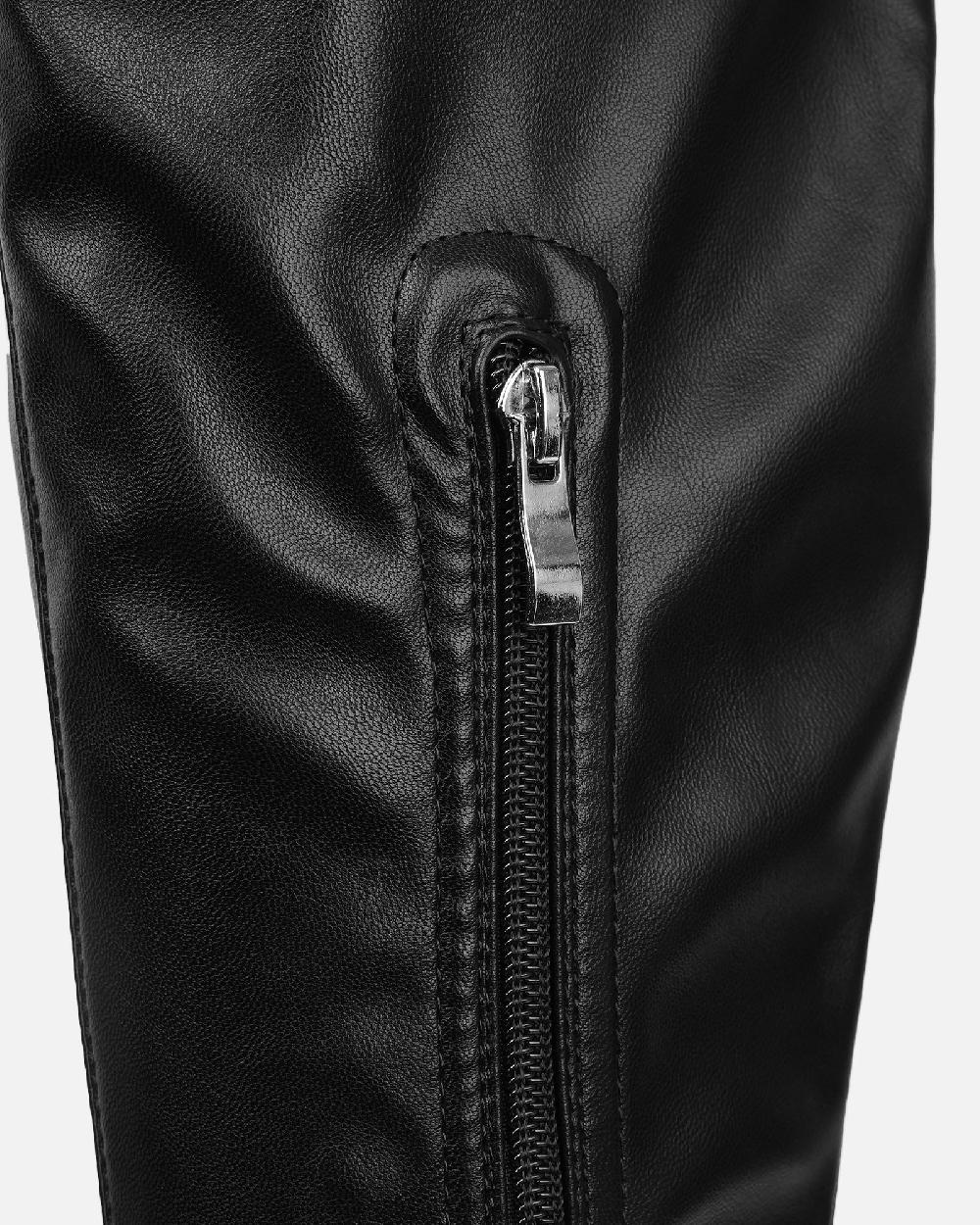 Simmi Black Stretch Over The Knee Boots