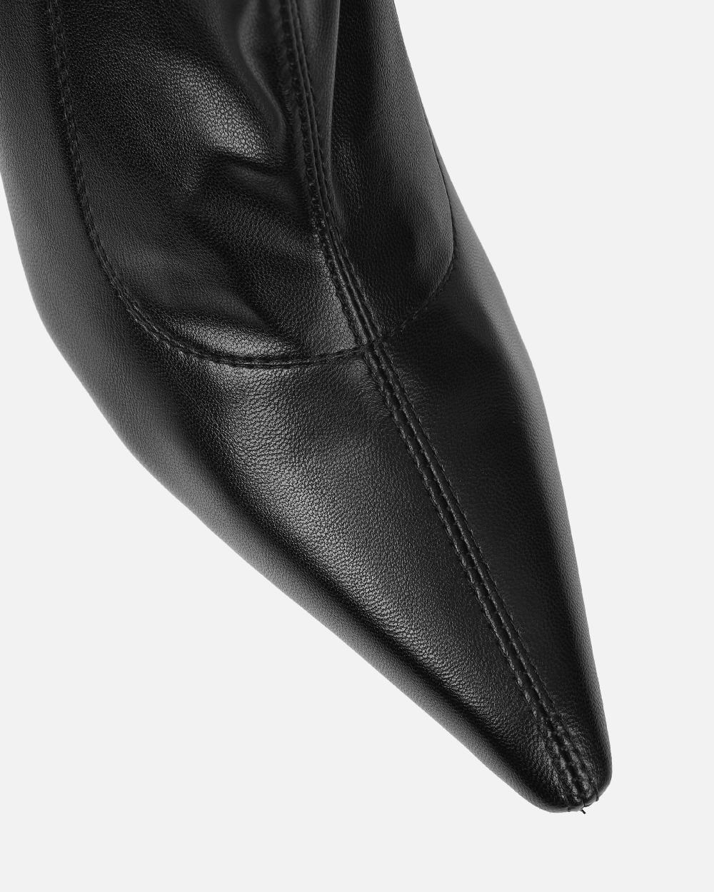 Simmi Black Stretch Over The Knee Boots