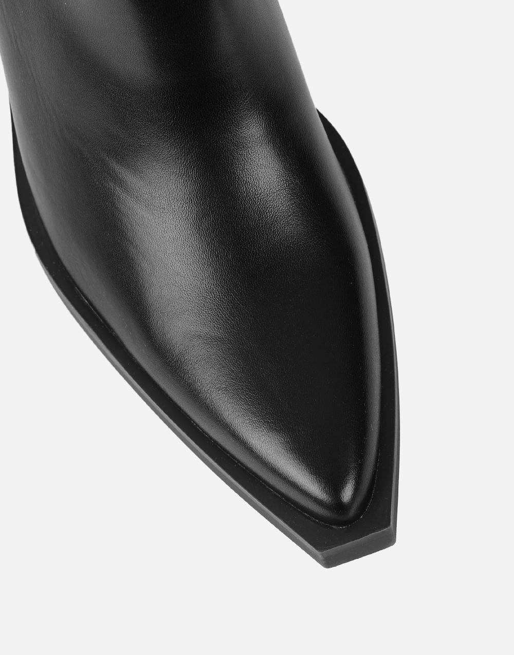 Simmi Black Western Heeled Boots