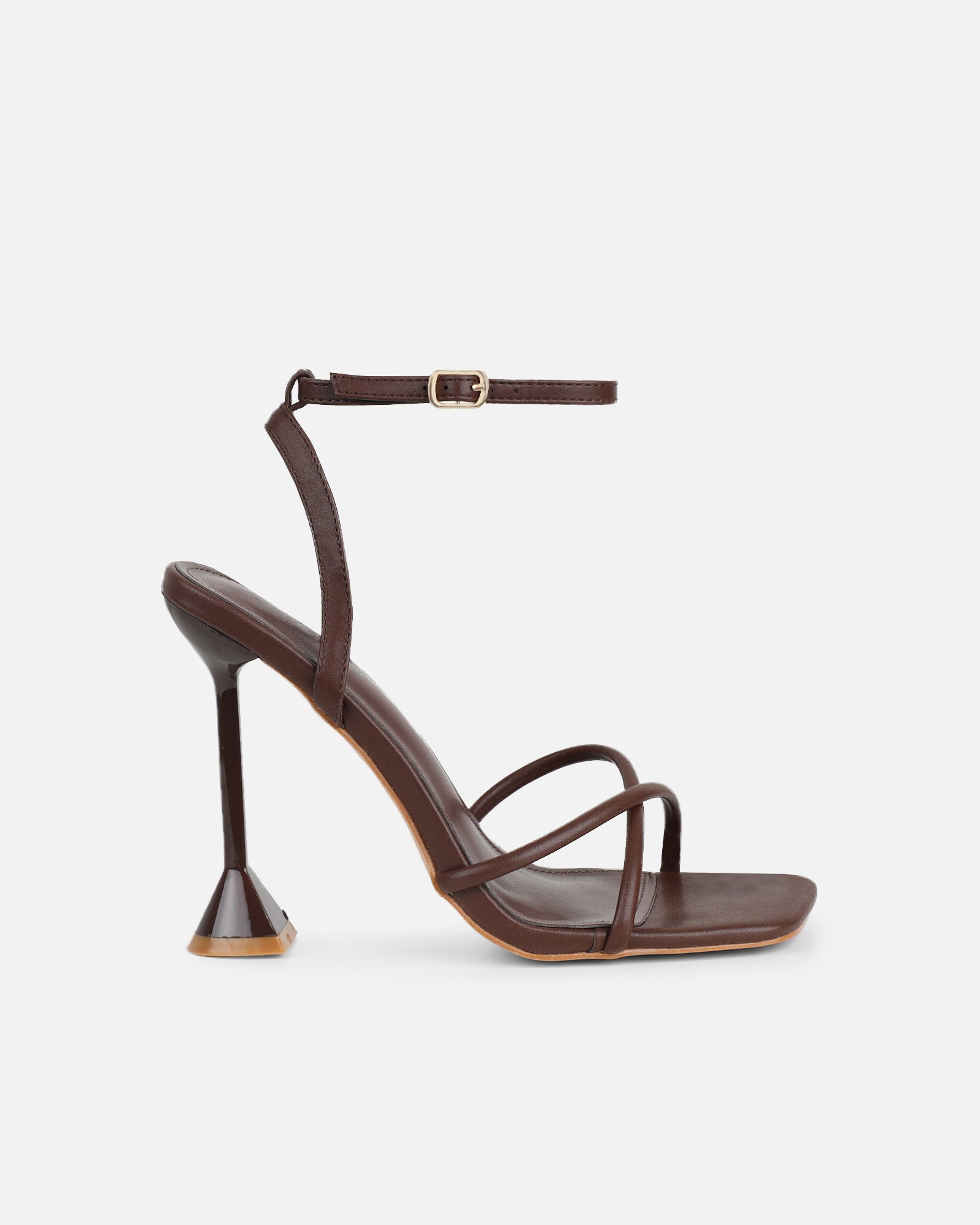 Simmi Brown Heeled Sandals