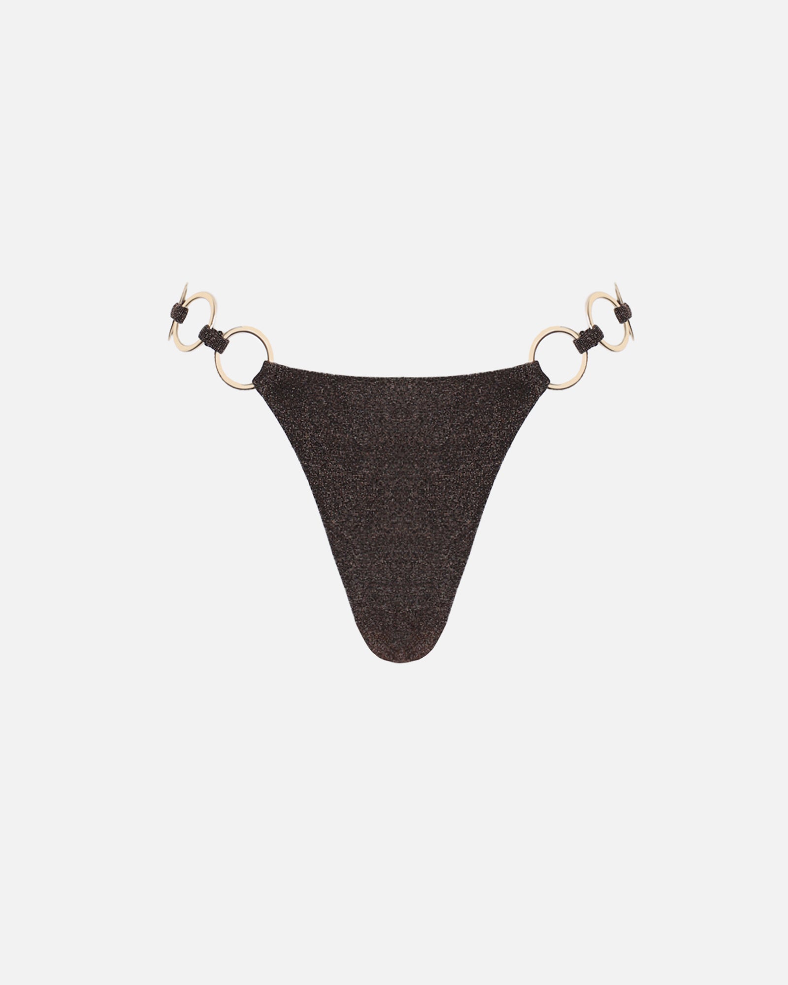 Simmi Brown Lurex Bikini Bottoms