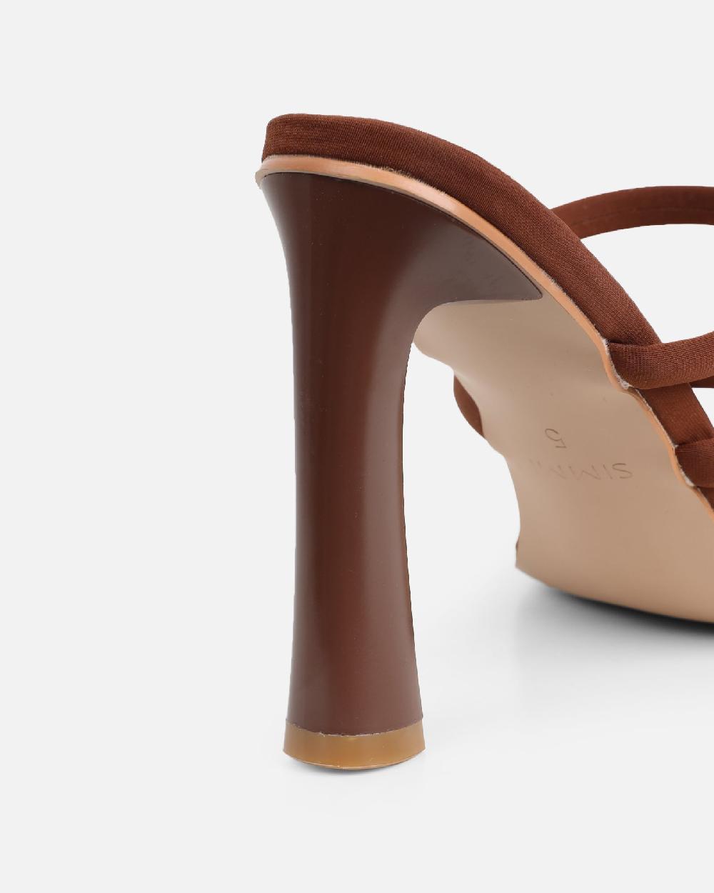 Simmi Brown Lycra Mules