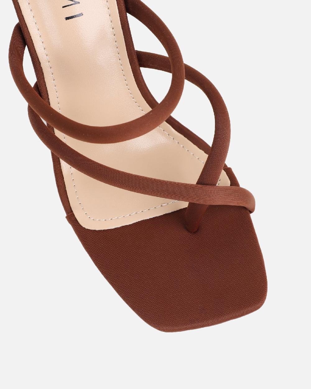 Simmi Brown Lycra Mules