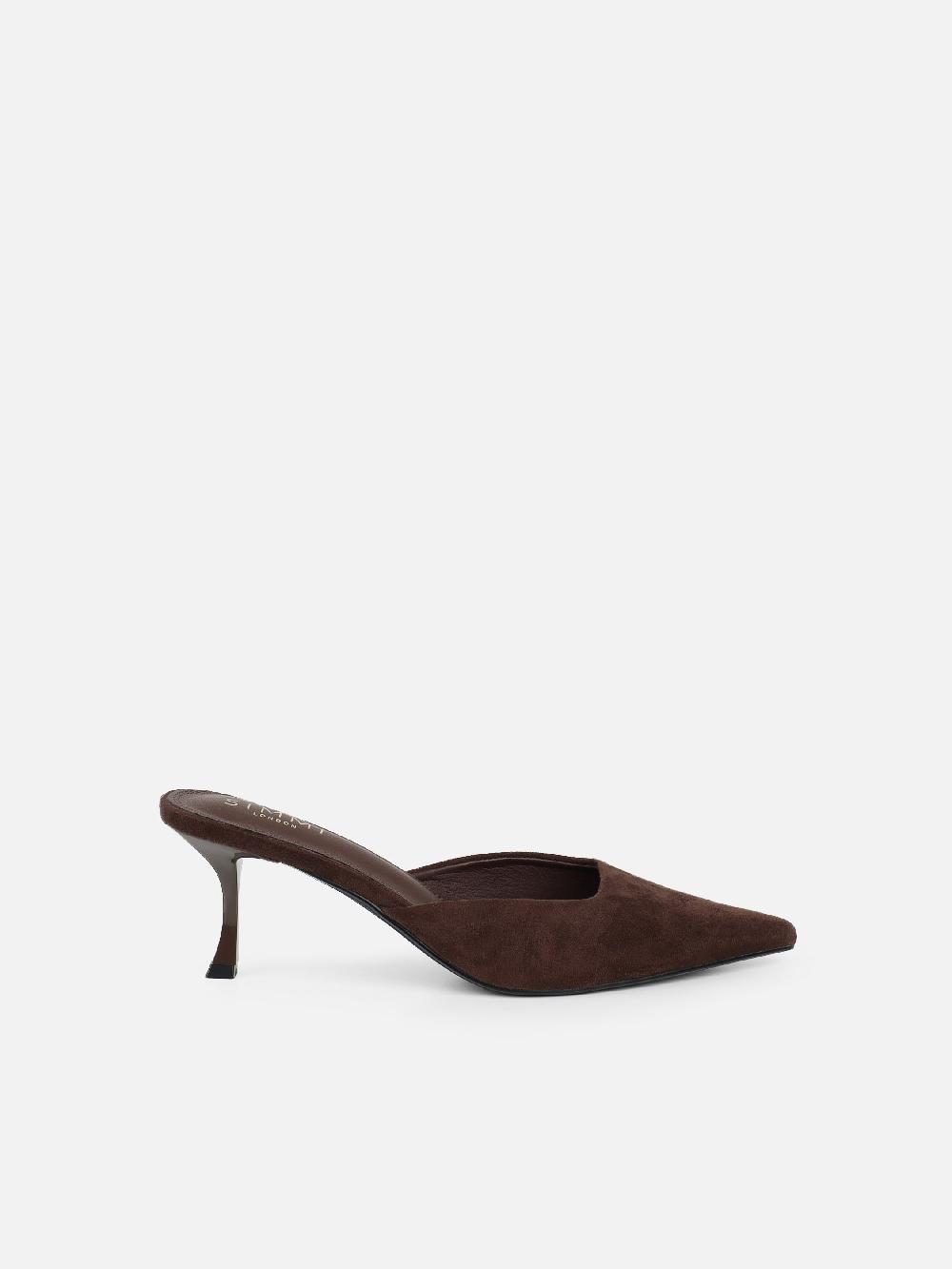 Simmi Brown Suede Mules
