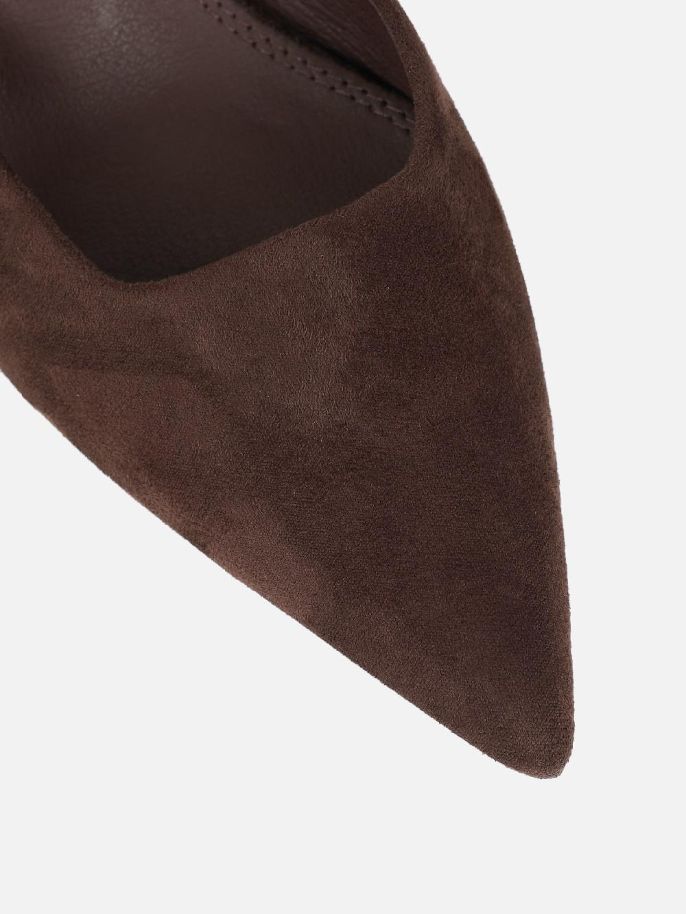 Simmi Brown Suede Mules