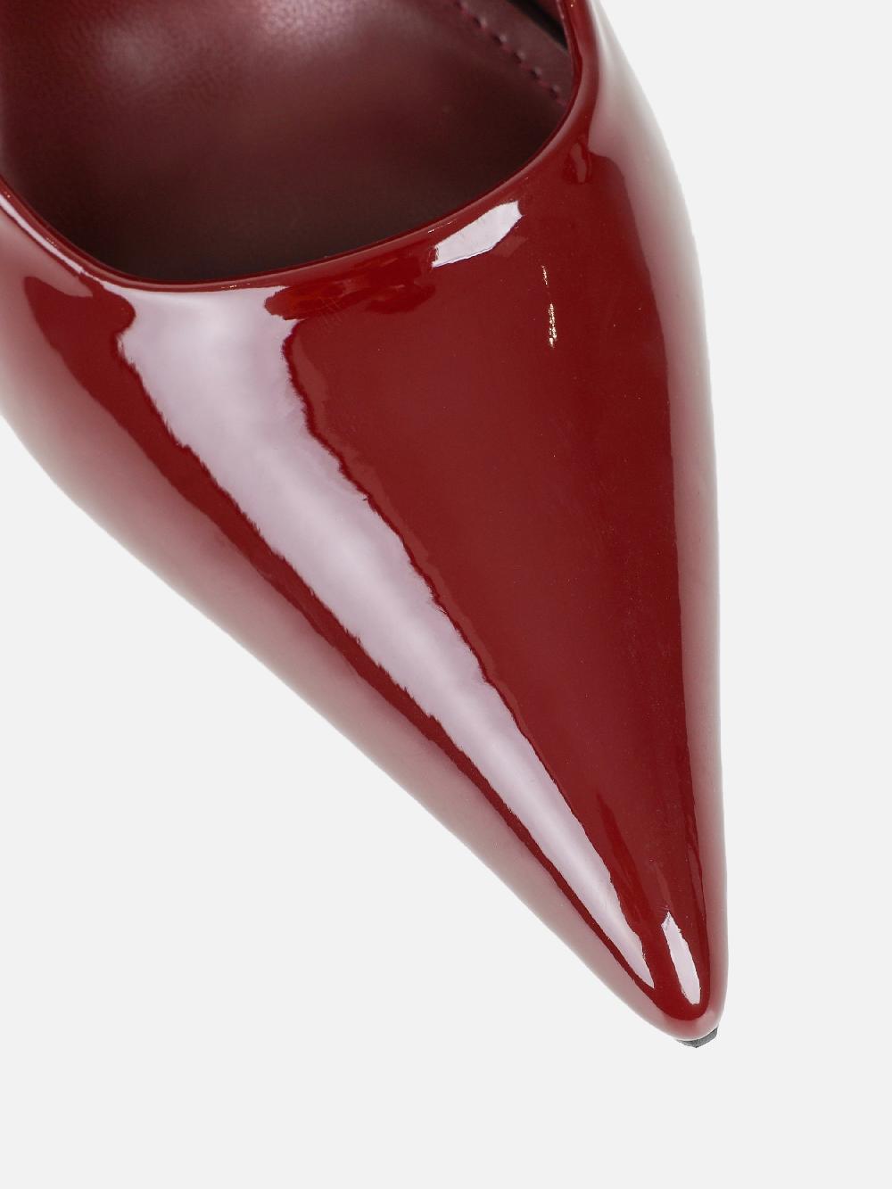 Simmi Burgundy Patent Court Shoes