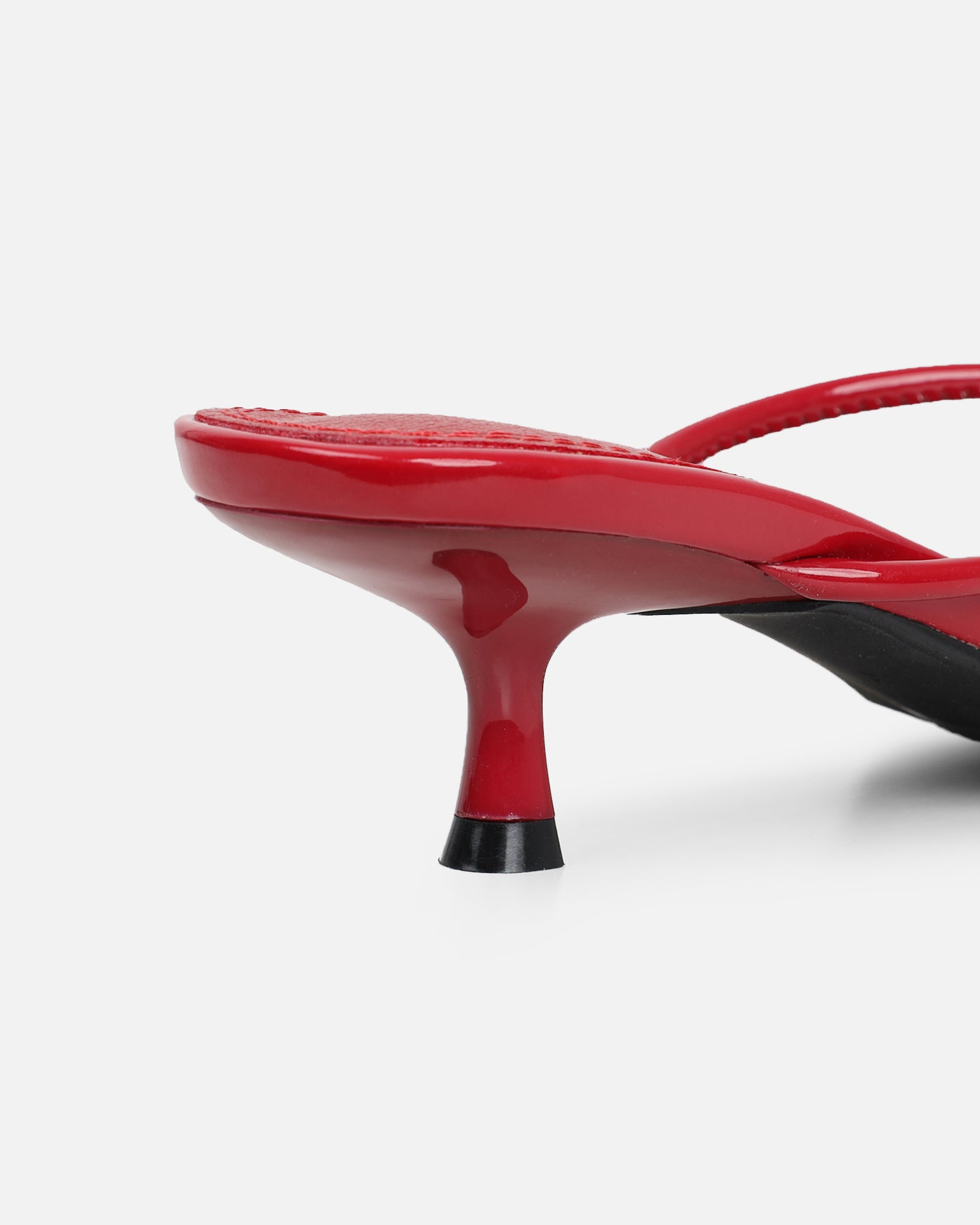 Simmi Burgundy Patent Knotted Mules