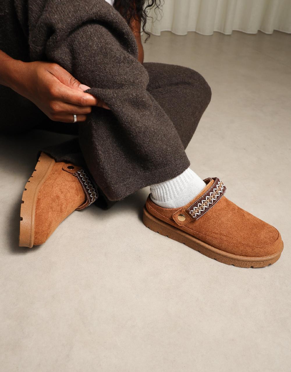 simmi Chestnut Slippers