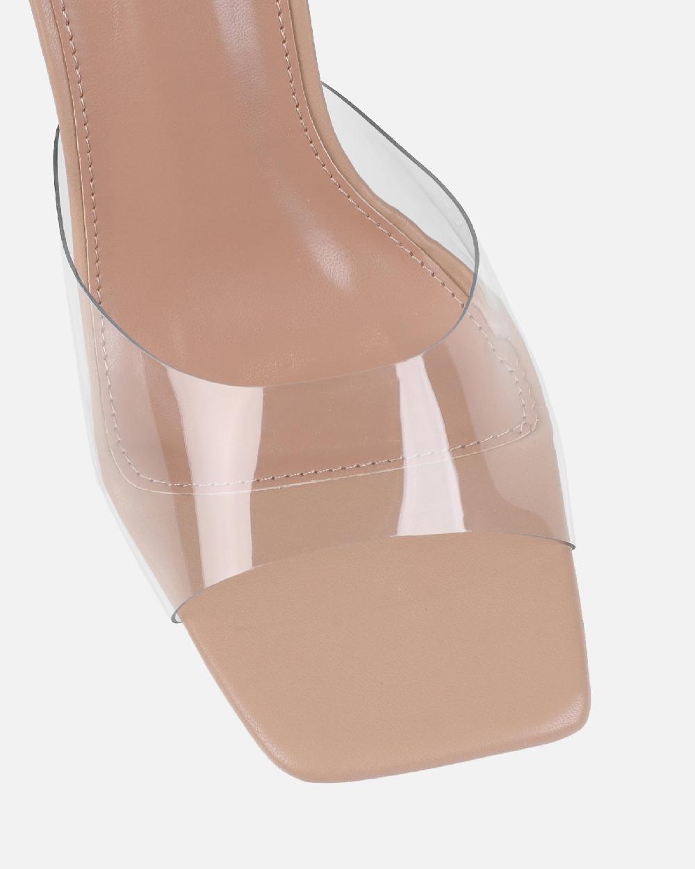 Simmi Clear Nude Mules