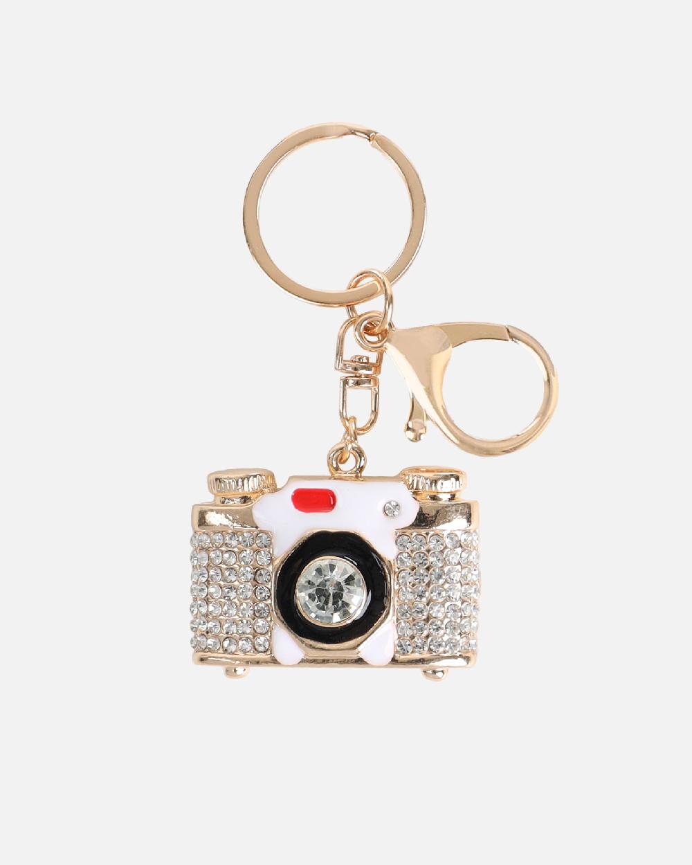 Simmi Gold Camera Charm