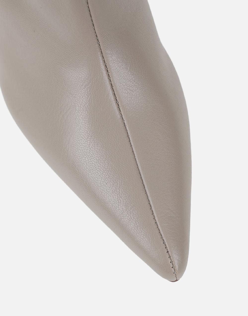 Simmi Mushroom Knee High Heeled Boots