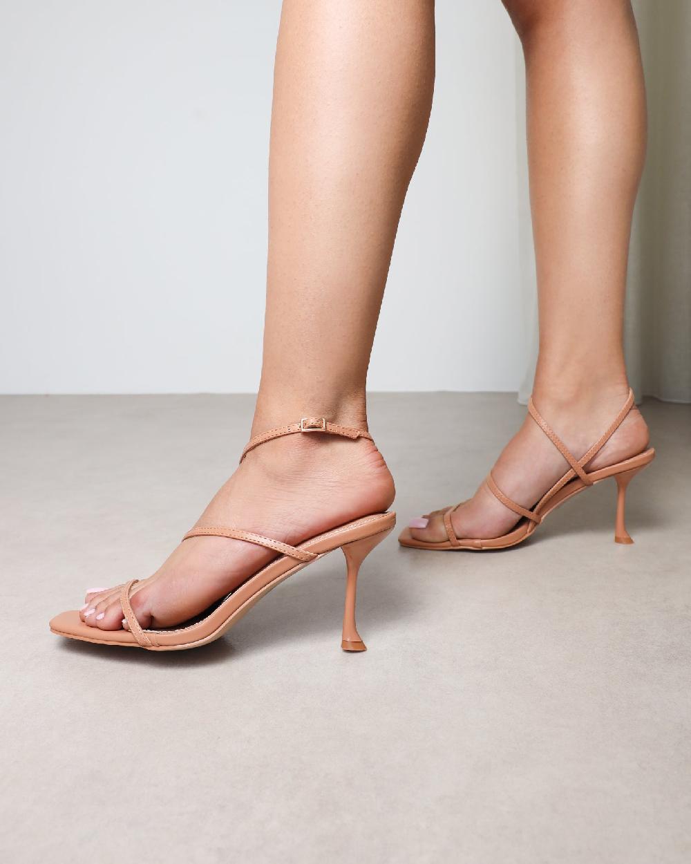 simmi Nude Heeled Sandals