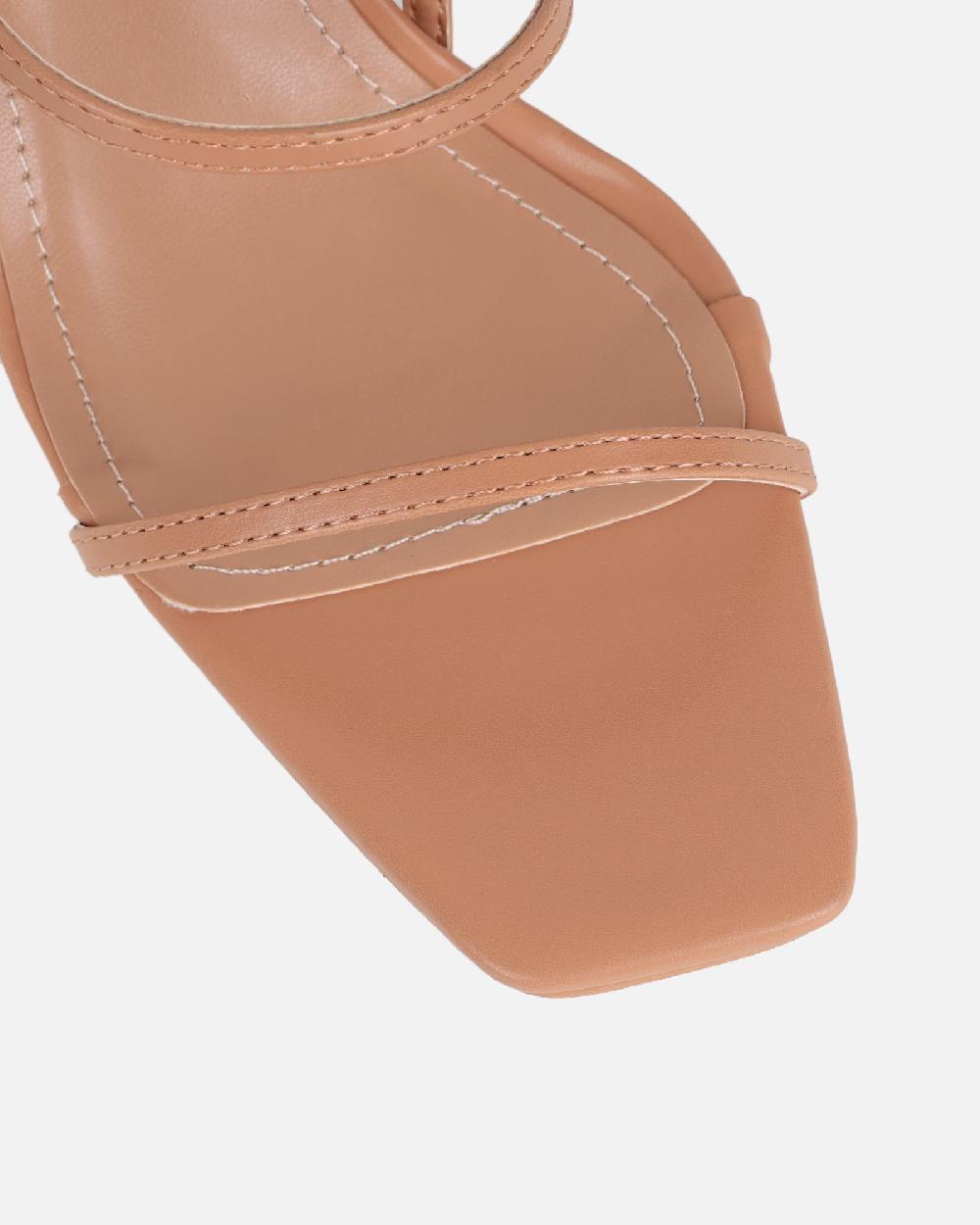 Simmi Nude Heeled Sandals