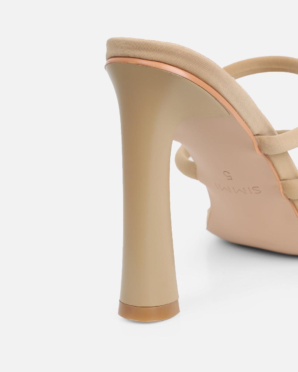 Simmi Nude Lycra Mules